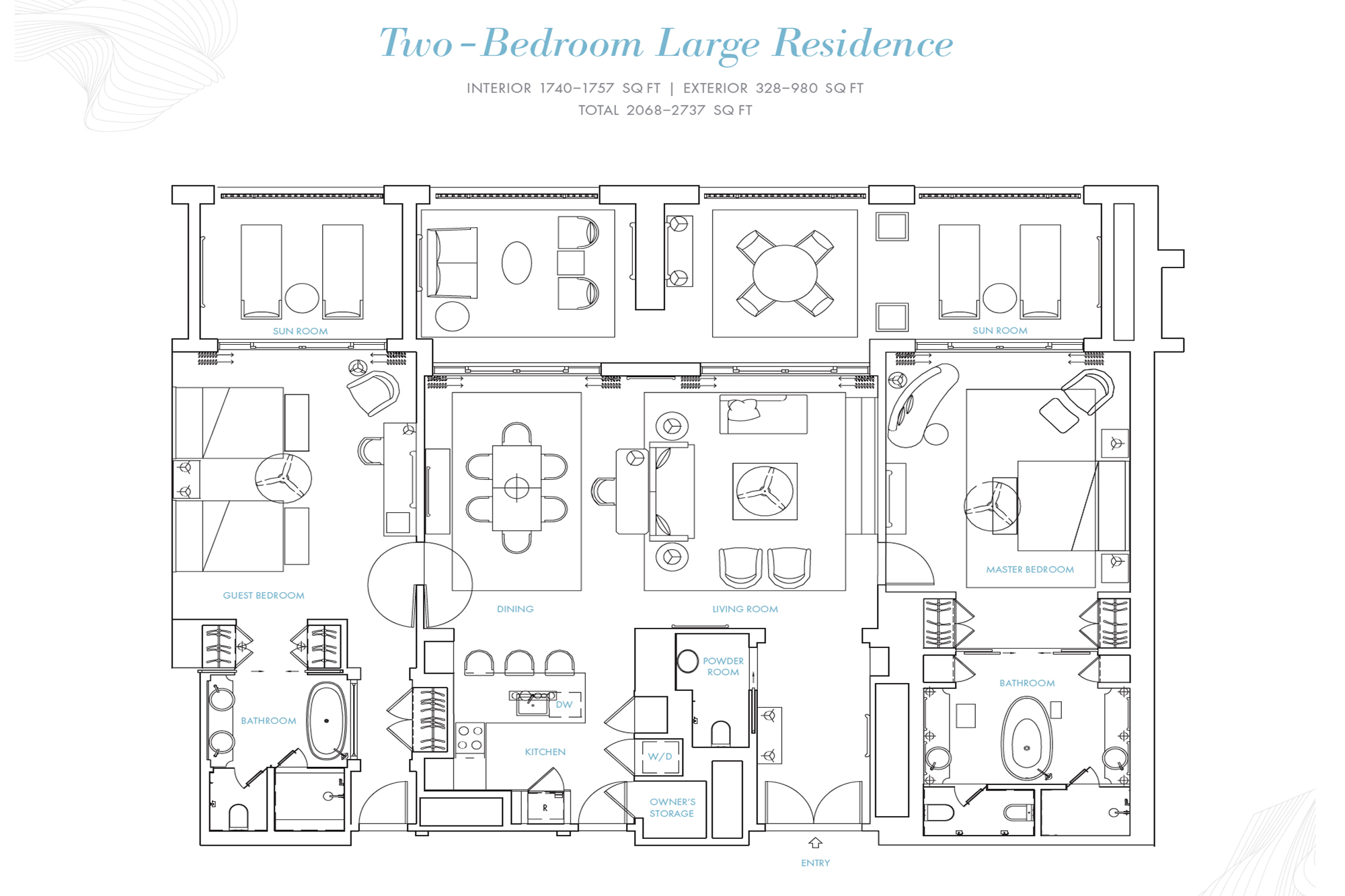  Rosewood Two Bedroom Large, East Wing Residence - 物件實景