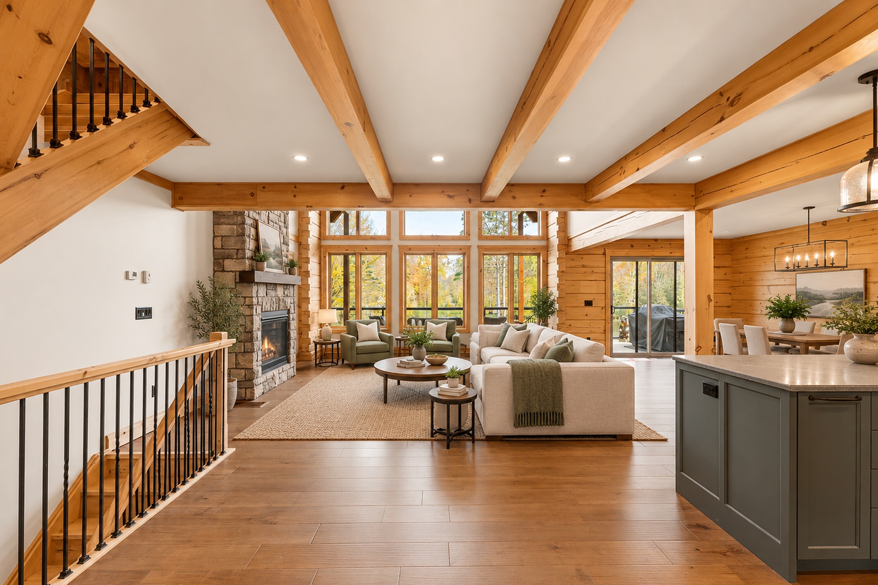  Inviting Waterfront Log Home - 物件實景