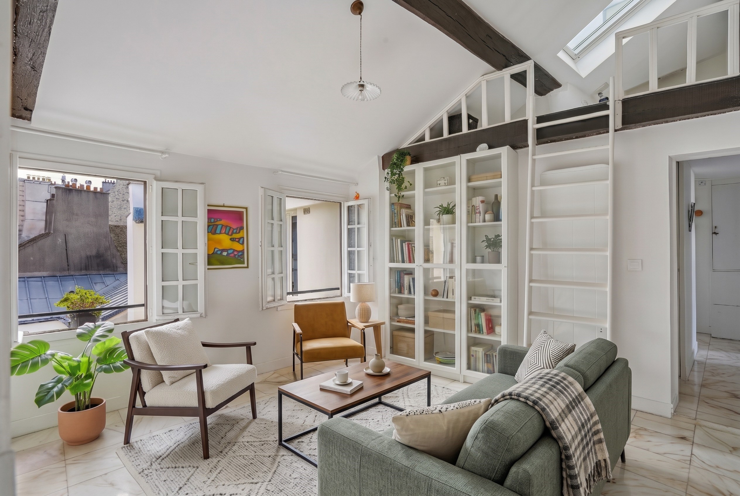  EXCLUSIVE LISTING. PARIS 4TH. TOP FLOOR. CHARM AND ABSOLUTE PEACE AND QUIET. - 物件實景
