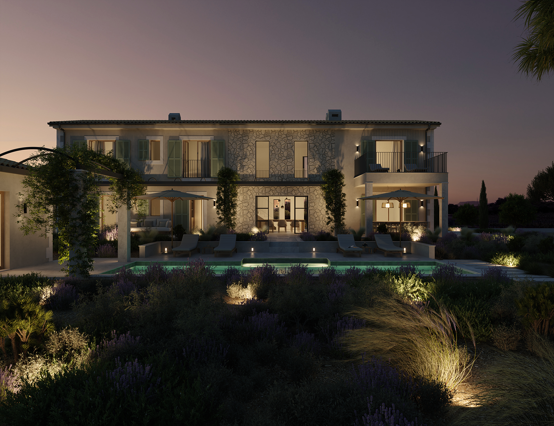  Mediterranean country house with pool in Binissalem - 物件實景