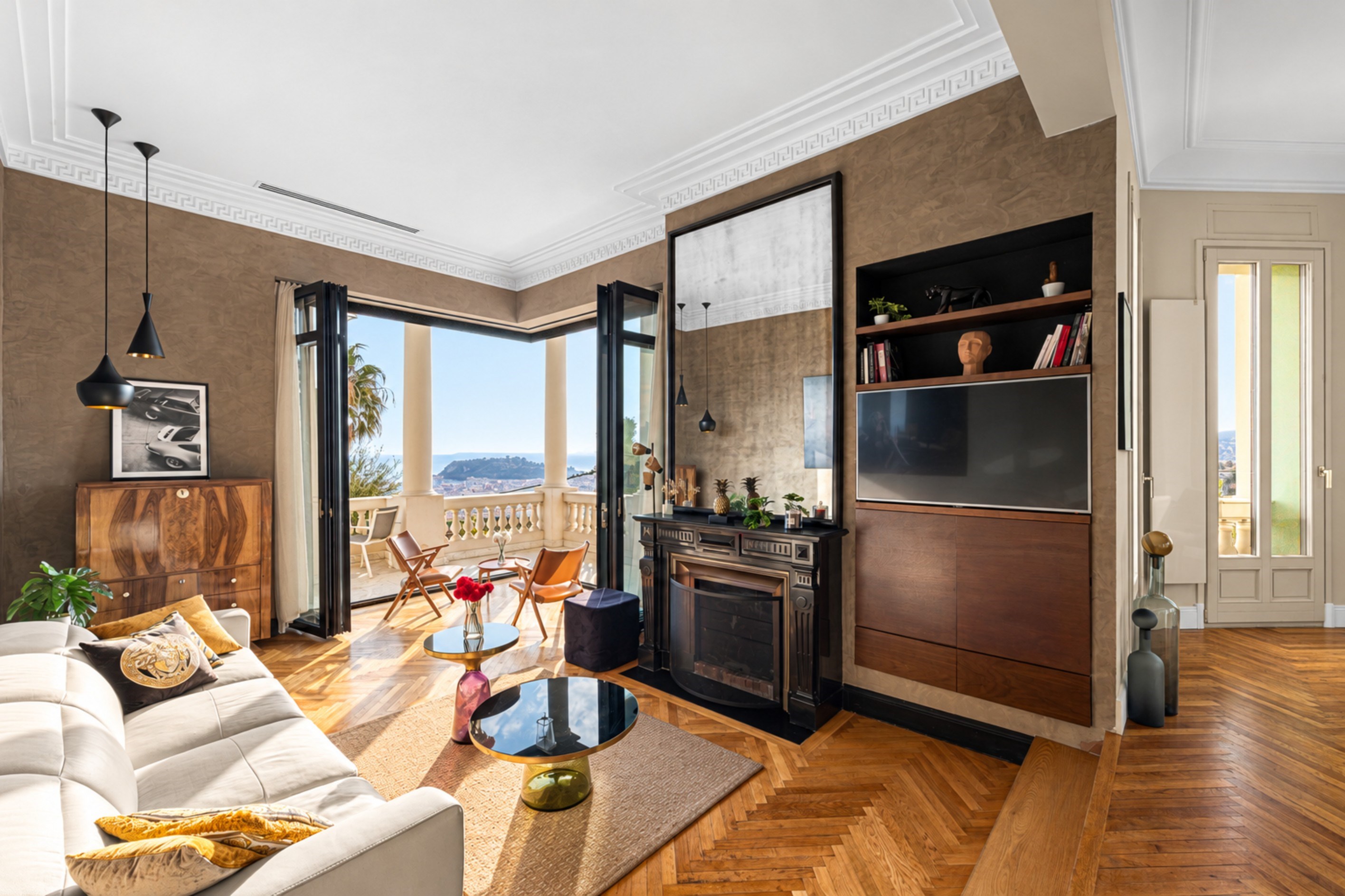  Magnificent Belle Époque villa with 5 bedroom suites, pool and sea view - 物件實景