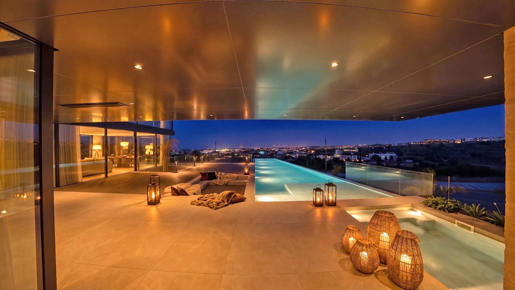  6 Bedroom 3 Level Hillside Villa with Sea Views in Paniotis, Limassol - 物件實景