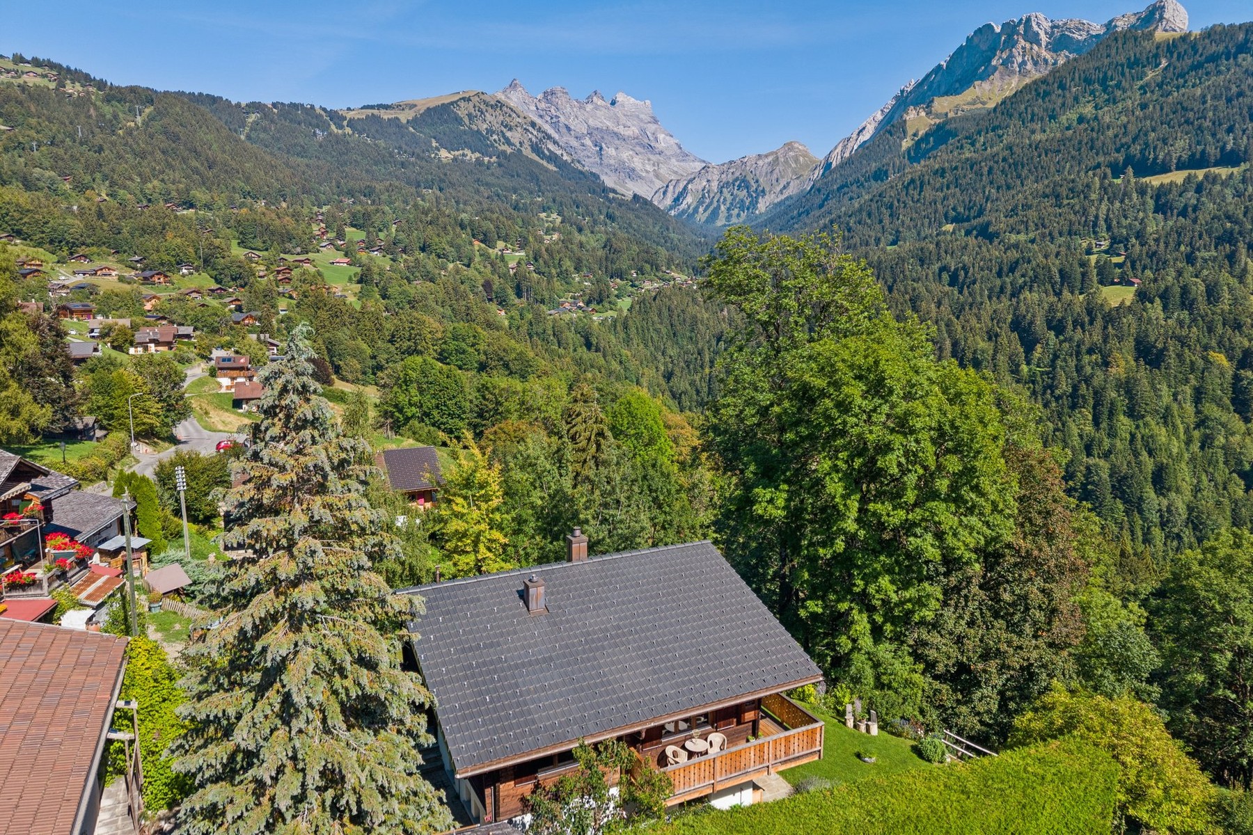  Chalet fully renovated in 2025 in the center of Gryon, quiet location, view, and - 物件實景