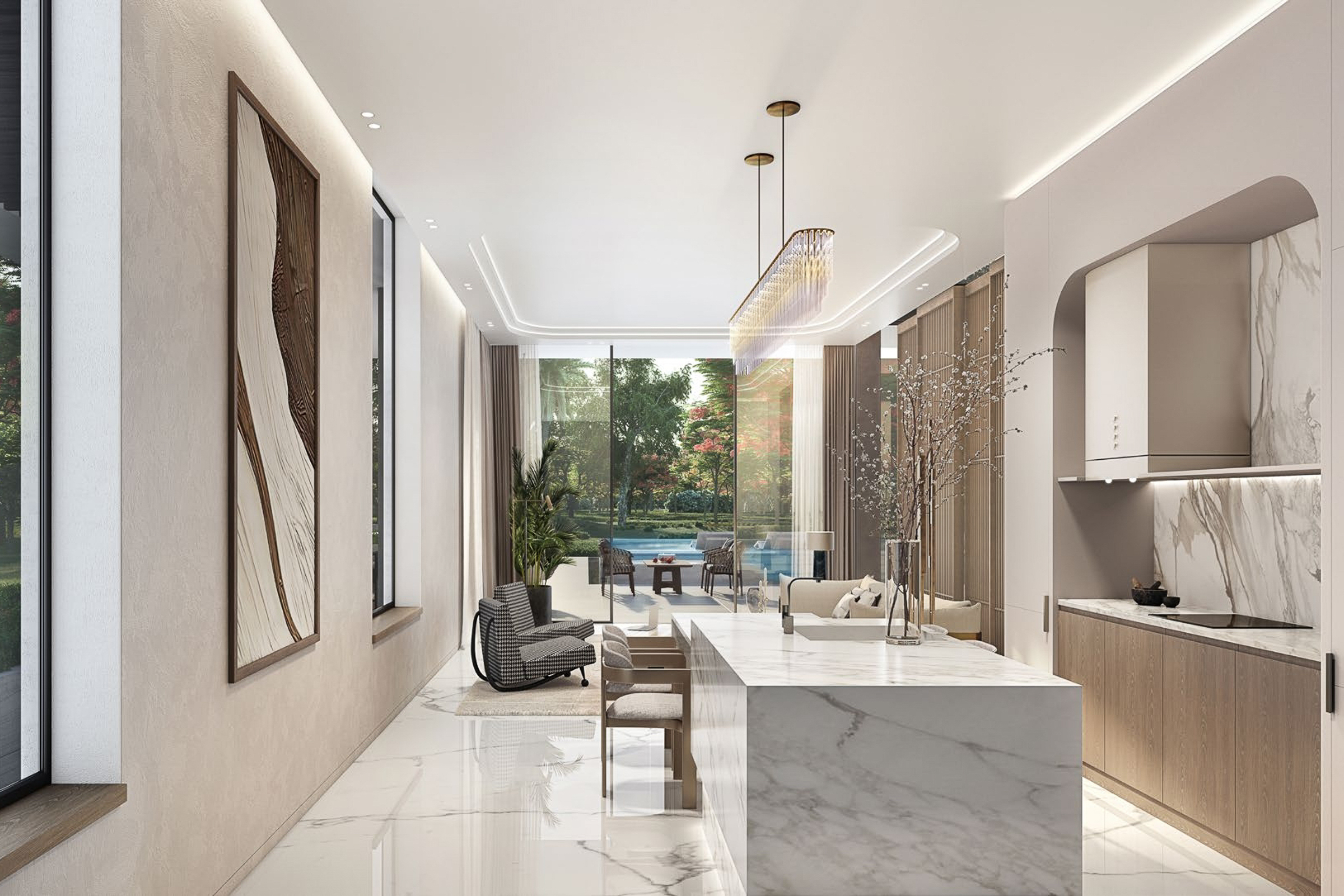  Contemporary Waterfront Villa in Tilal Al Ghaf - 物件實景