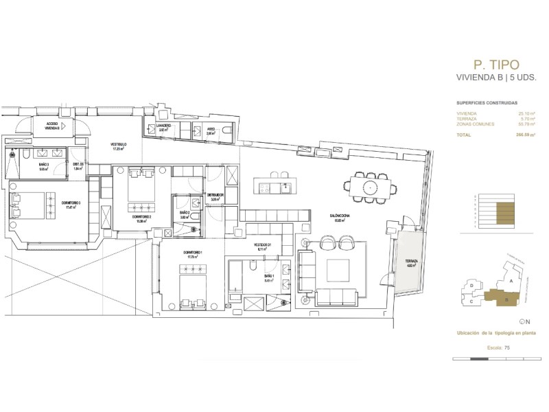 Madrid, Comunidad de Madrid, ES, 3 Bedrooms Bedrooms, ,3 BathroomsBathrooms,Residential,For Sale,1744088