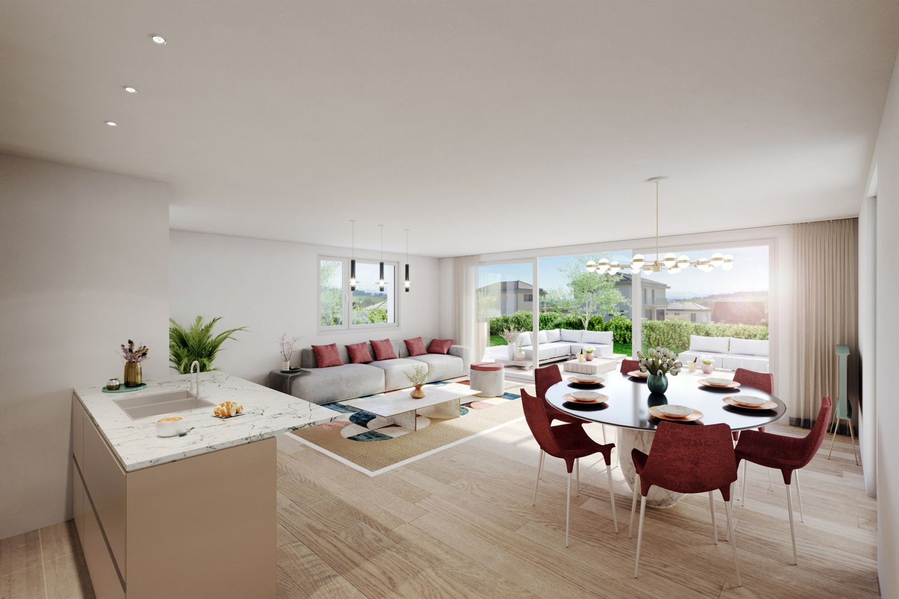  Stunning new semi-detached villa, just 5 minutes from Lake Murten - 物件實景