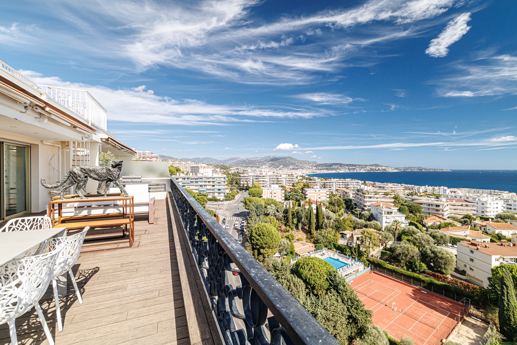  Top-floor apartment with sea view in Fabron, Nice - 物件實景