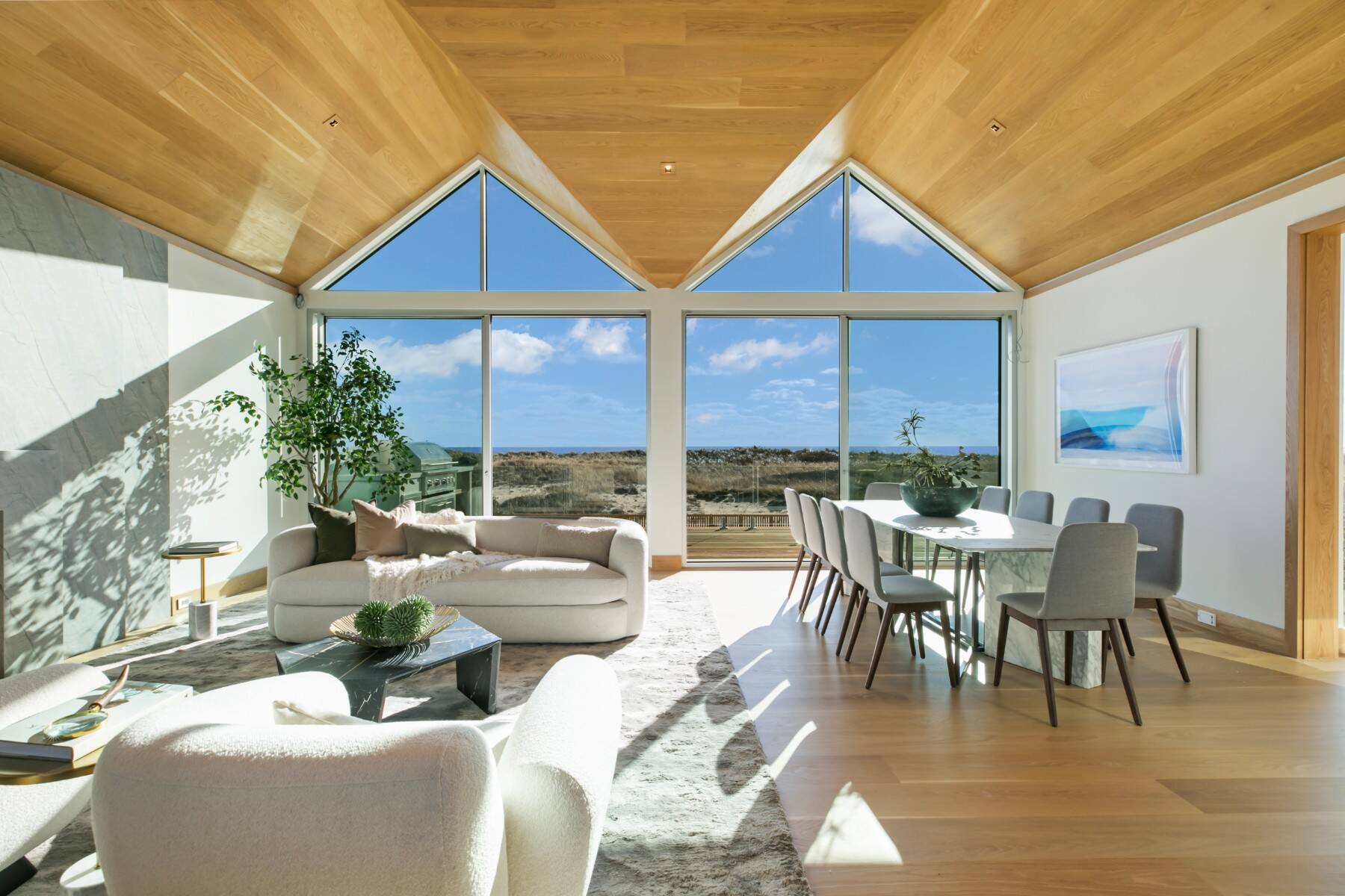  BRAND NEW MODERN OCEANFRONT w/ POOL on 2.6 ACRES IN AMAGANSETT - 物件實景