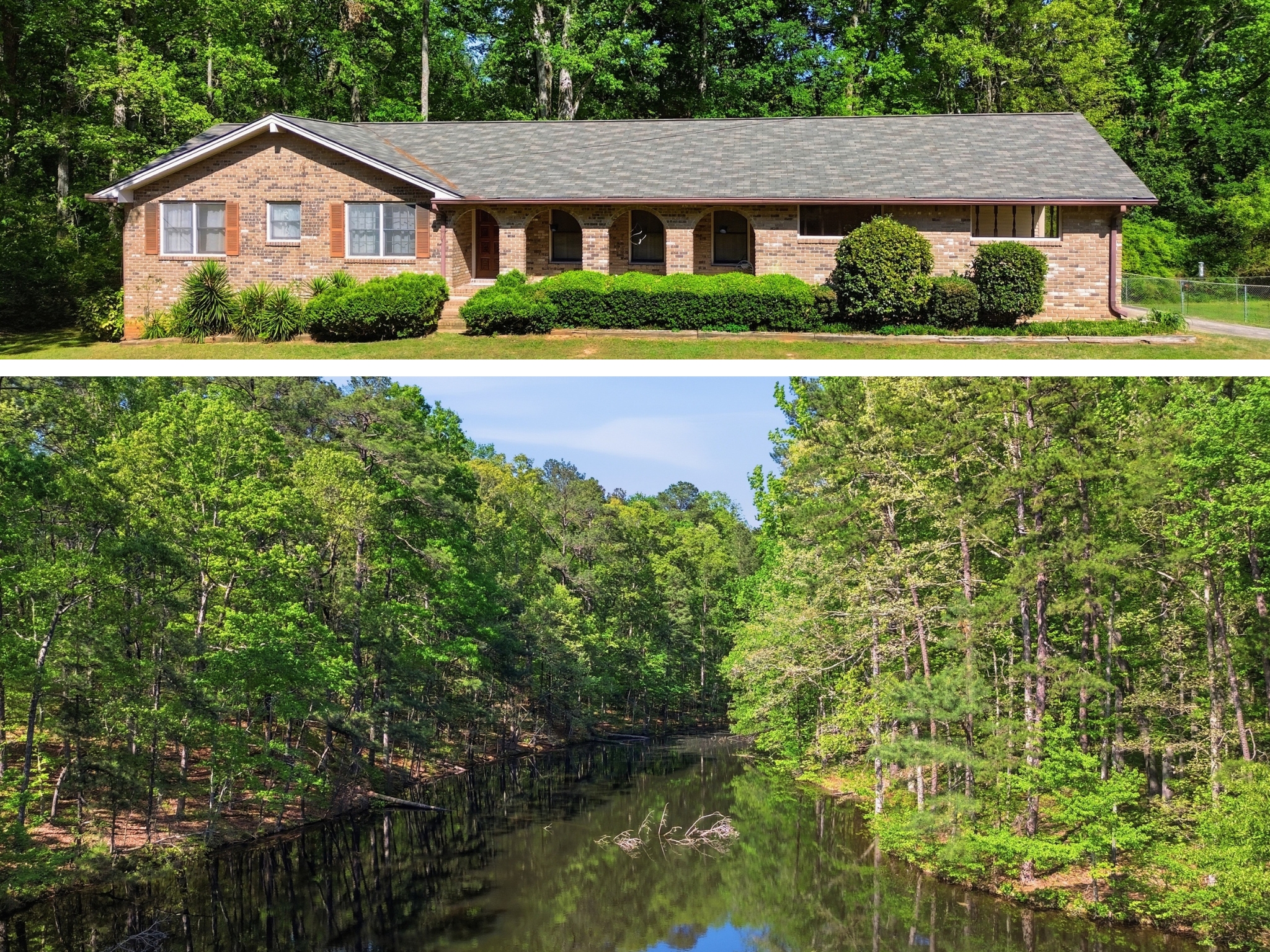  Brick Ranch Perfectly Positioned on 27 Acres with Pond - 物件實景