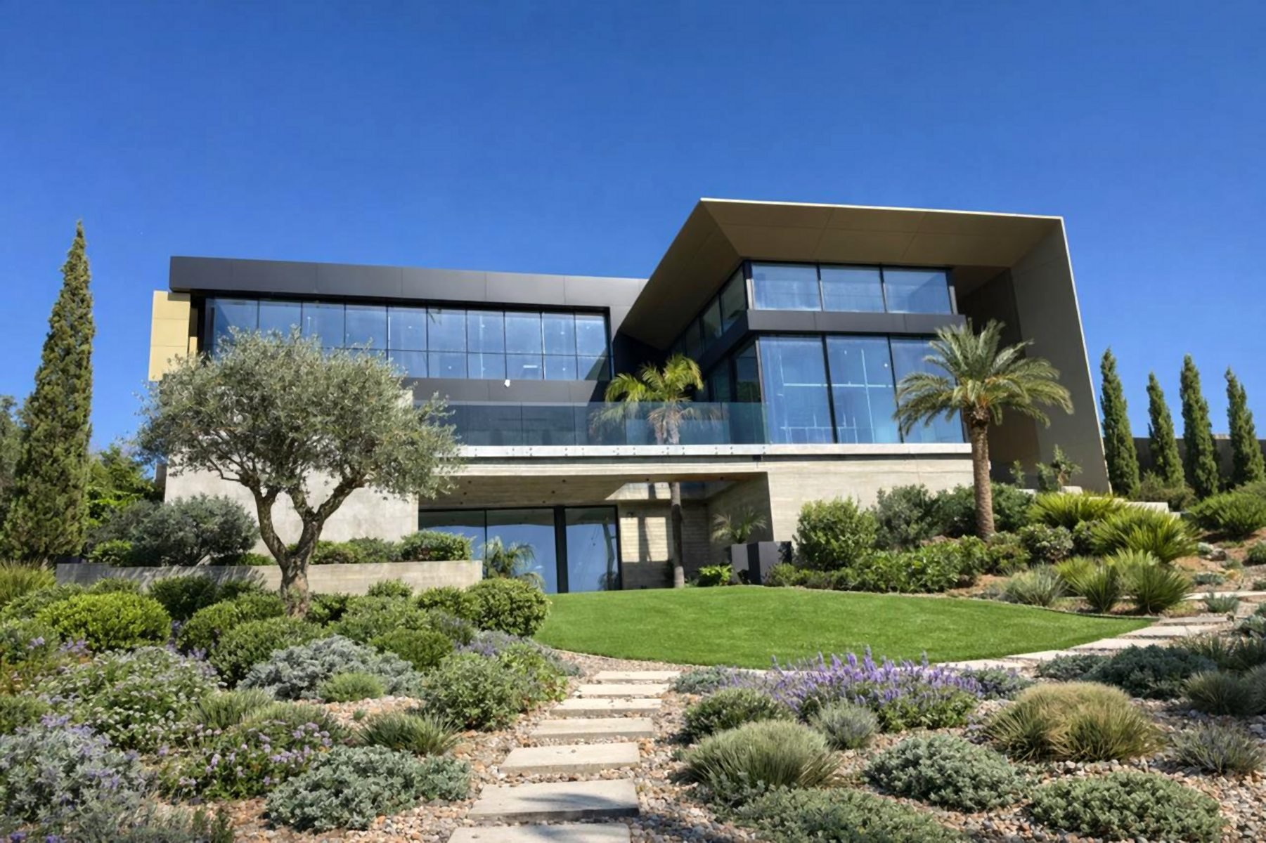  6 Bedroom 3 Level Hillside Villa with Sea Views in Paniotis, Limassol - 物件實景