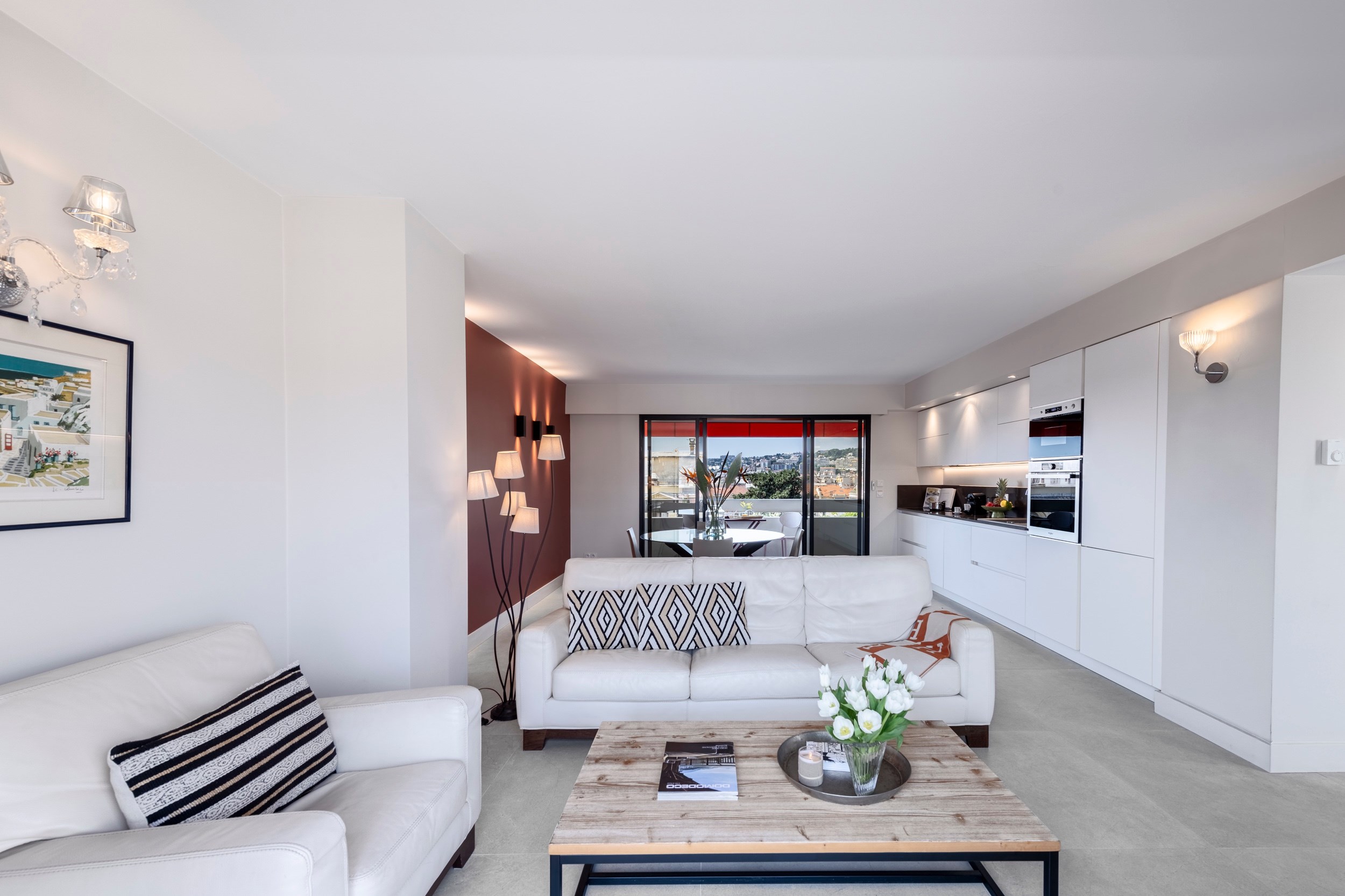  Nice Carré d’Or top floor 2 bedroom apartment with terrace and garage in luxury… - 物件實景