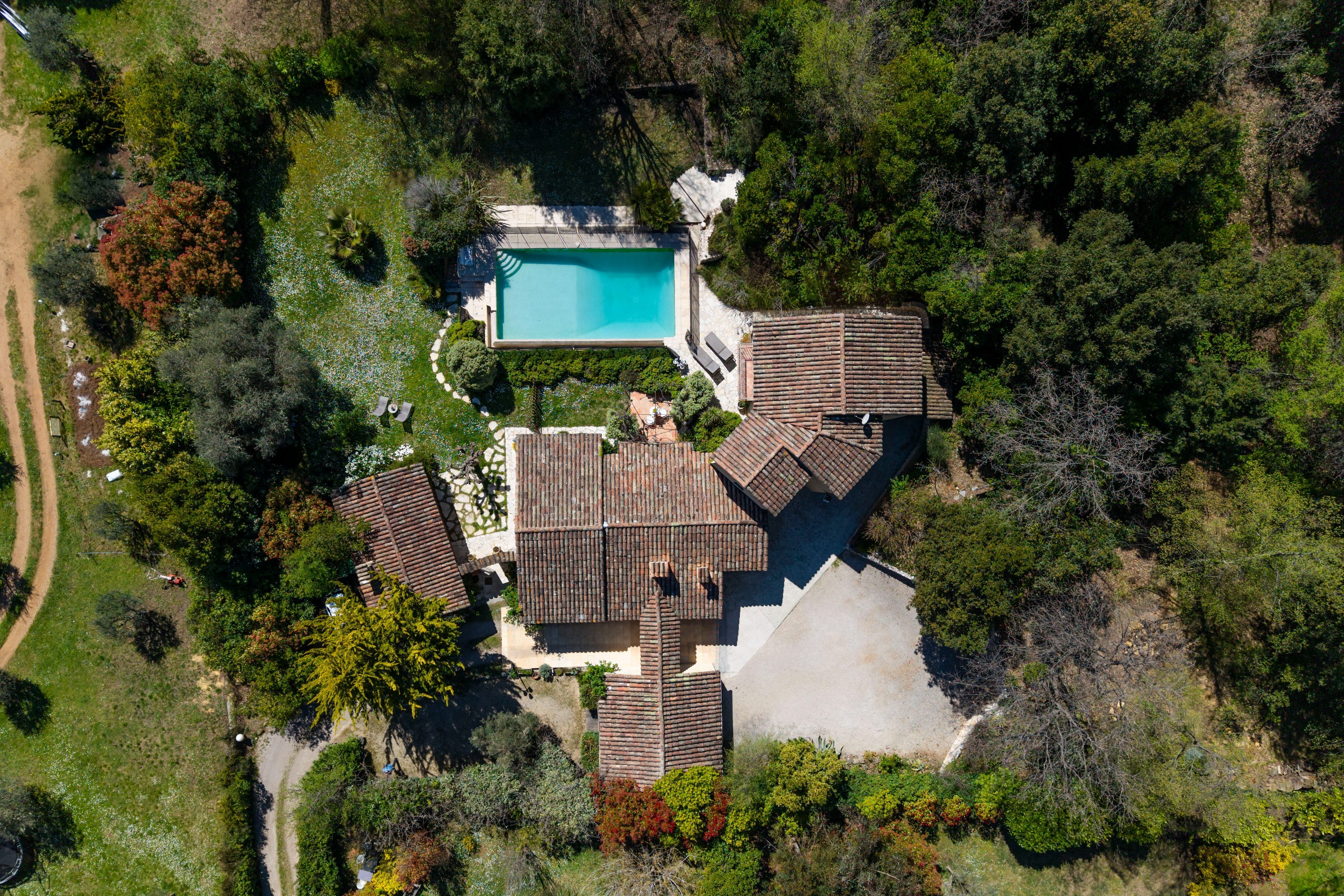  Provençal villa with pool and development potential in Roquefort les Pins near … - 物件實景