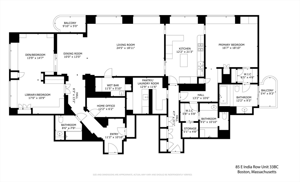Boston, Massachusetts, 02110, United States, 3 Bedrooms Bedrooms, ,3 BathroomsBathrooms,Residential,For Sale,1850032
