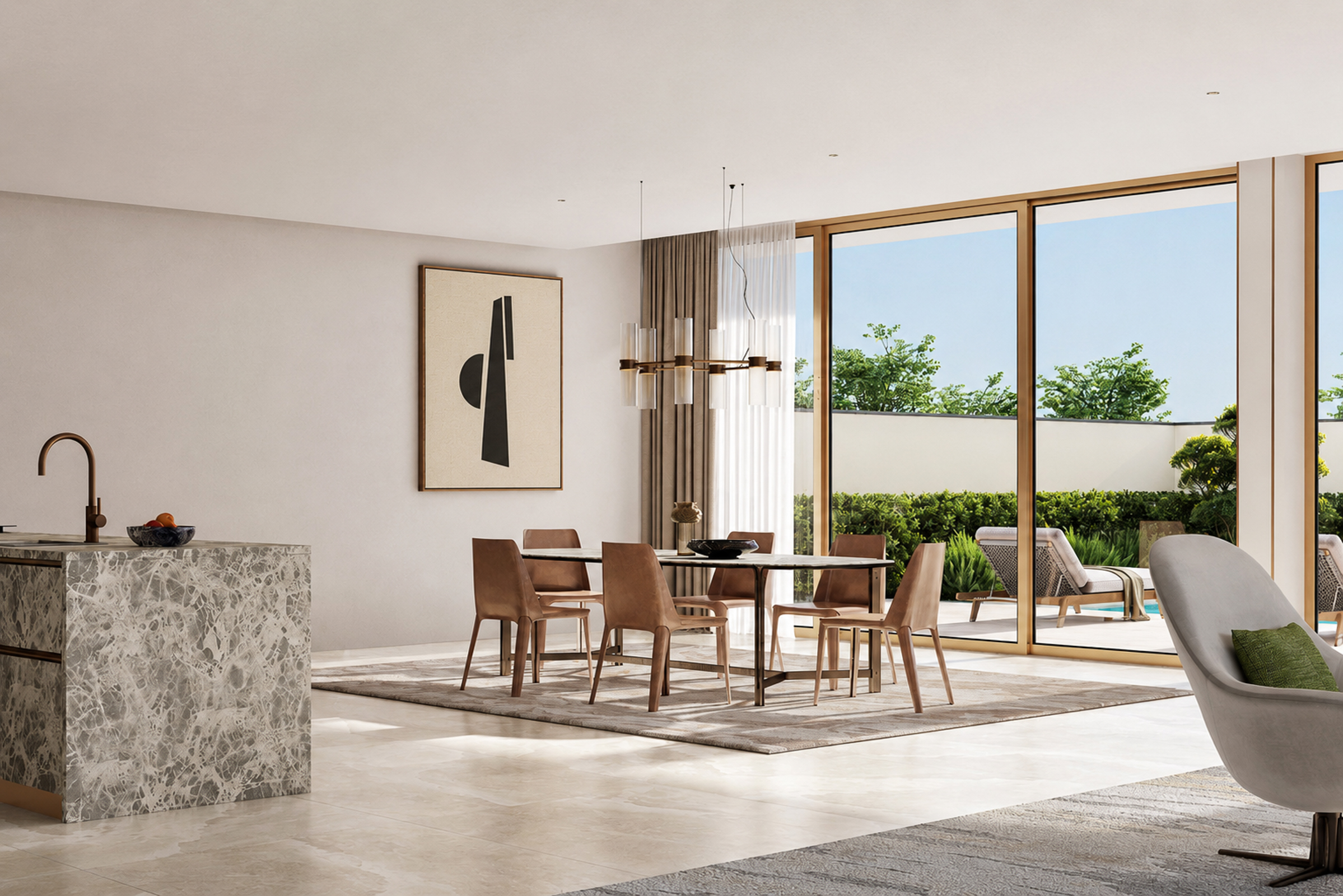  Refined Contemporary Home on Hudayriyat Island - 物件實景