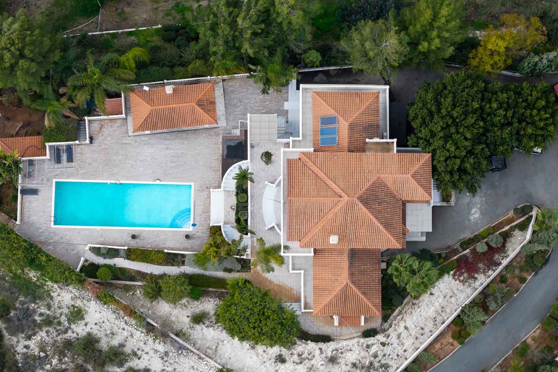  Secluded Villa in Akrounta, Limassol, with Panoramic Views and Pool - 物件實景