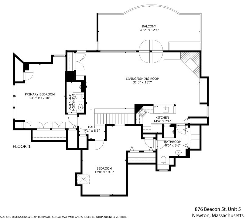 Newton, Massachusetts, 02459, United States, 2 Bedrooms Bedrooms, ,2 BathroomsBathrooms,Residential,For Sale,1817599