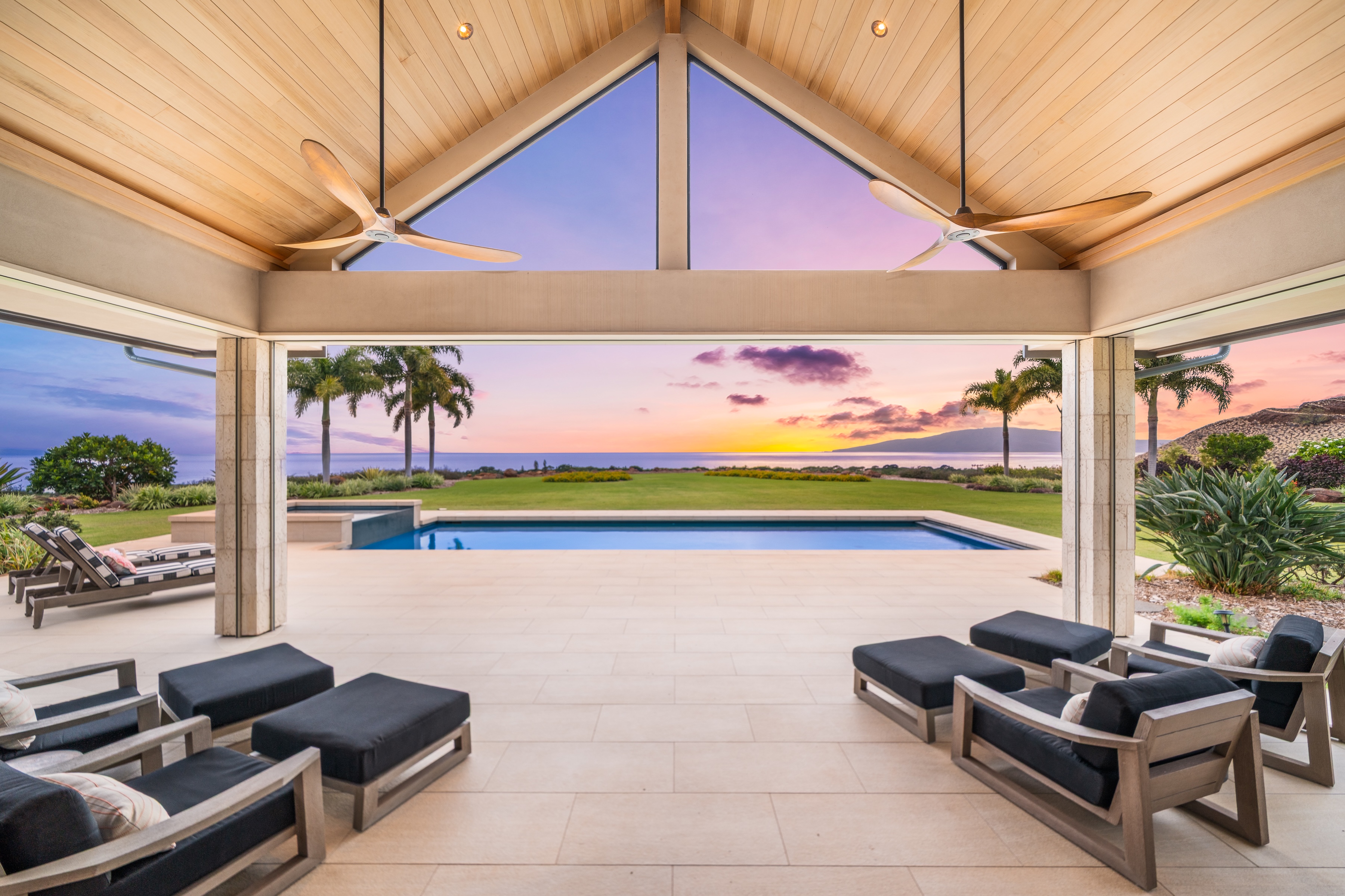 Modern architectural masterpiece with unobstructed ocean and mountain views 