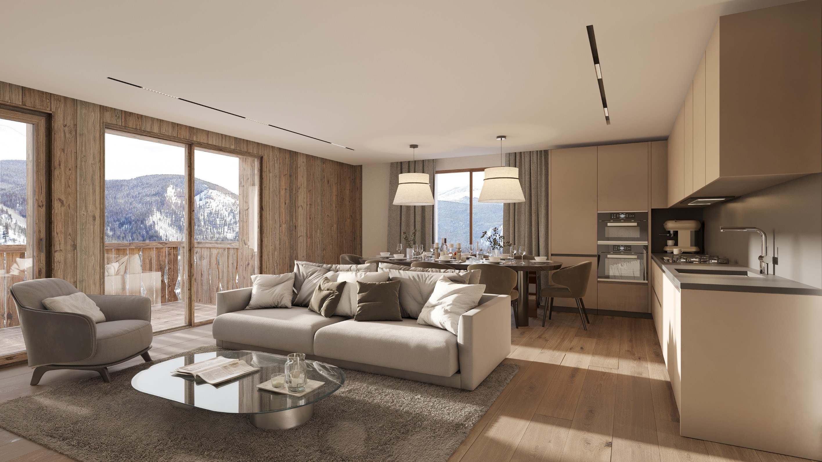 Apartment 001 Zen Haven - New residence close to the center of Megève - 物件實景