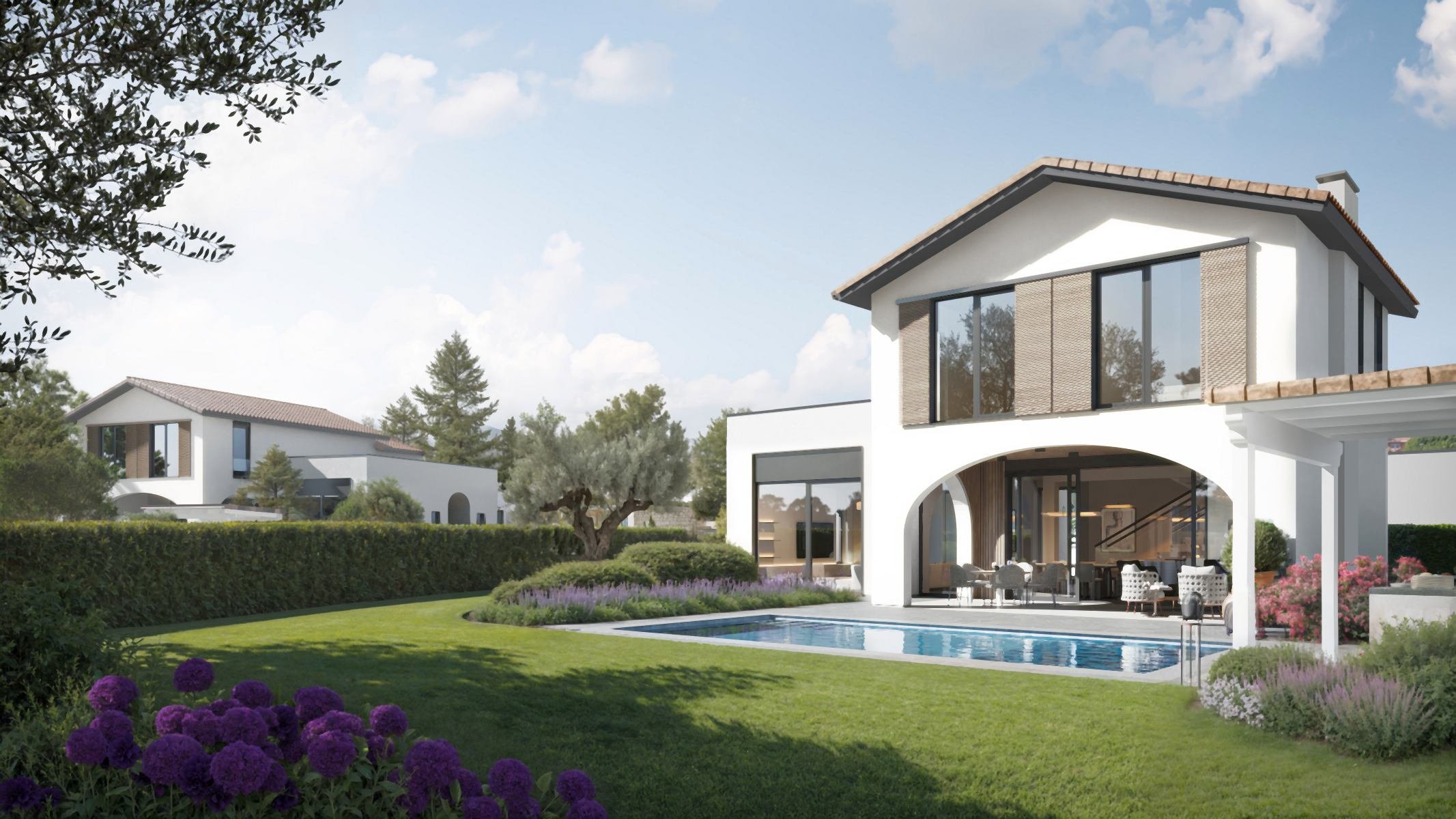  California-Style Villa with Private Courtyard in Souni, Cyprus - 物件實景