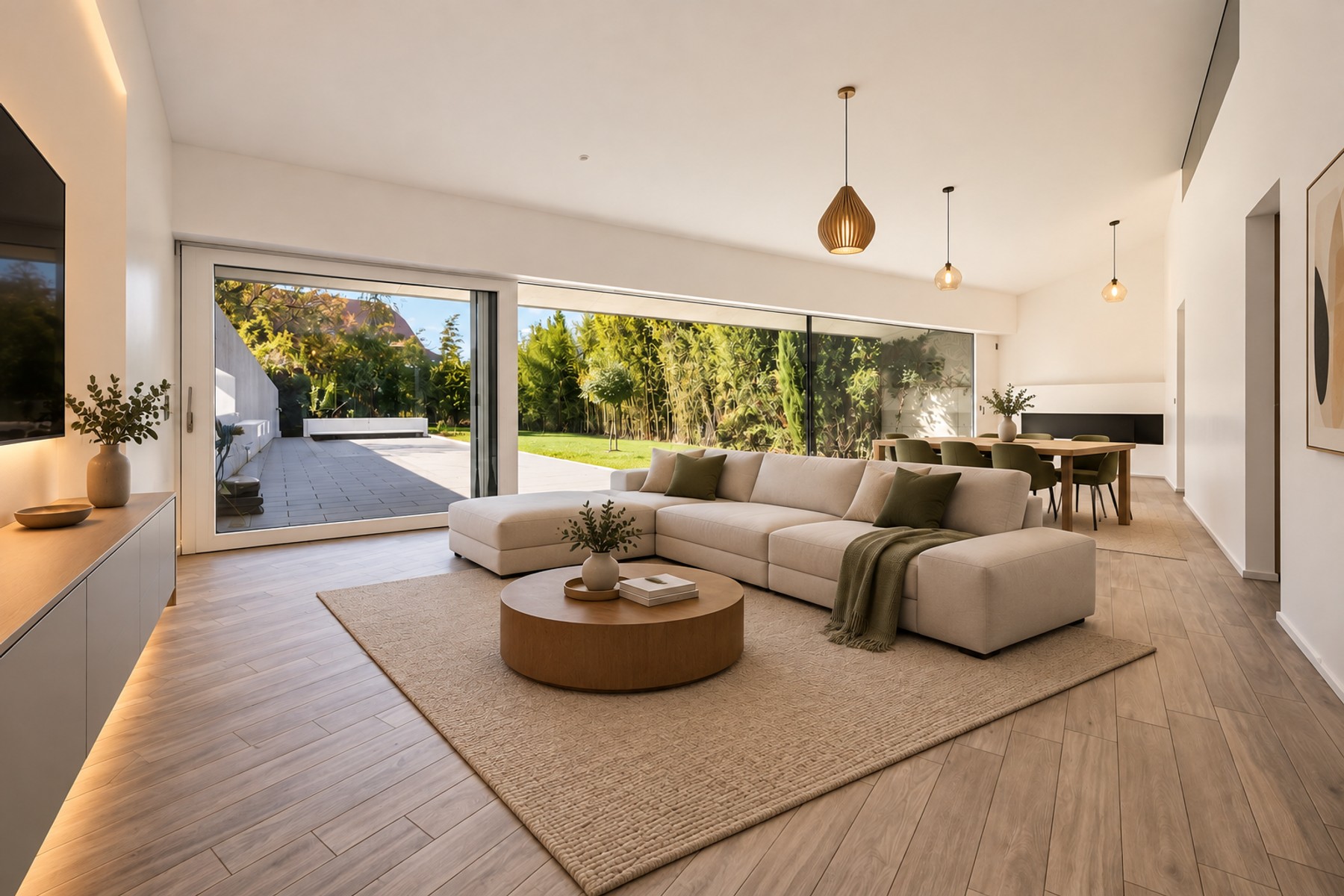  Contemporary architect-designed villa with a pool in Mont-sur-Lausanne - 物件實景