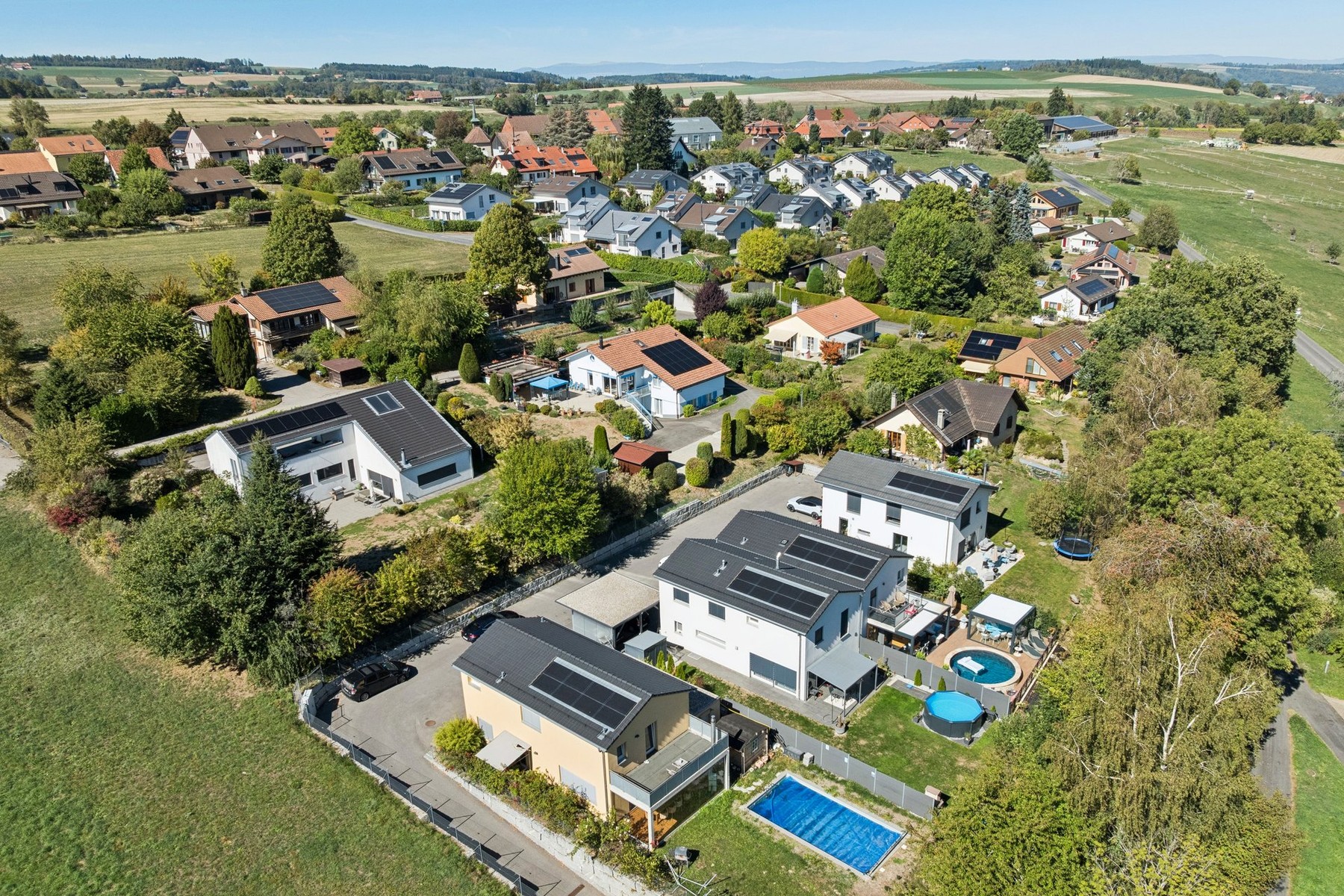  Contemporary 5.5-room detached villa with a pool in Carrouge, VD - 物件實景