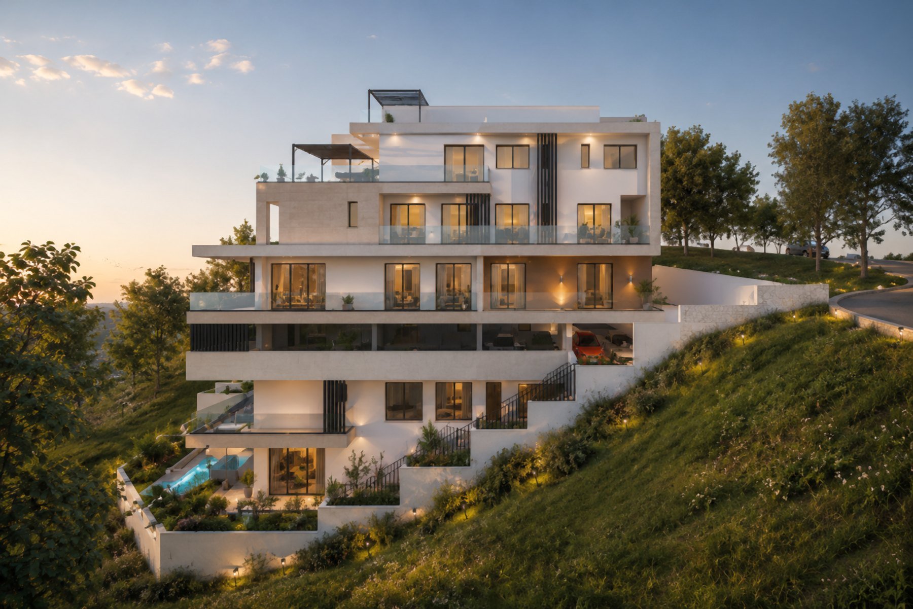  Four Bedroom Sea View Penthouse in Agios Athanasios, Limassol - 物件實景