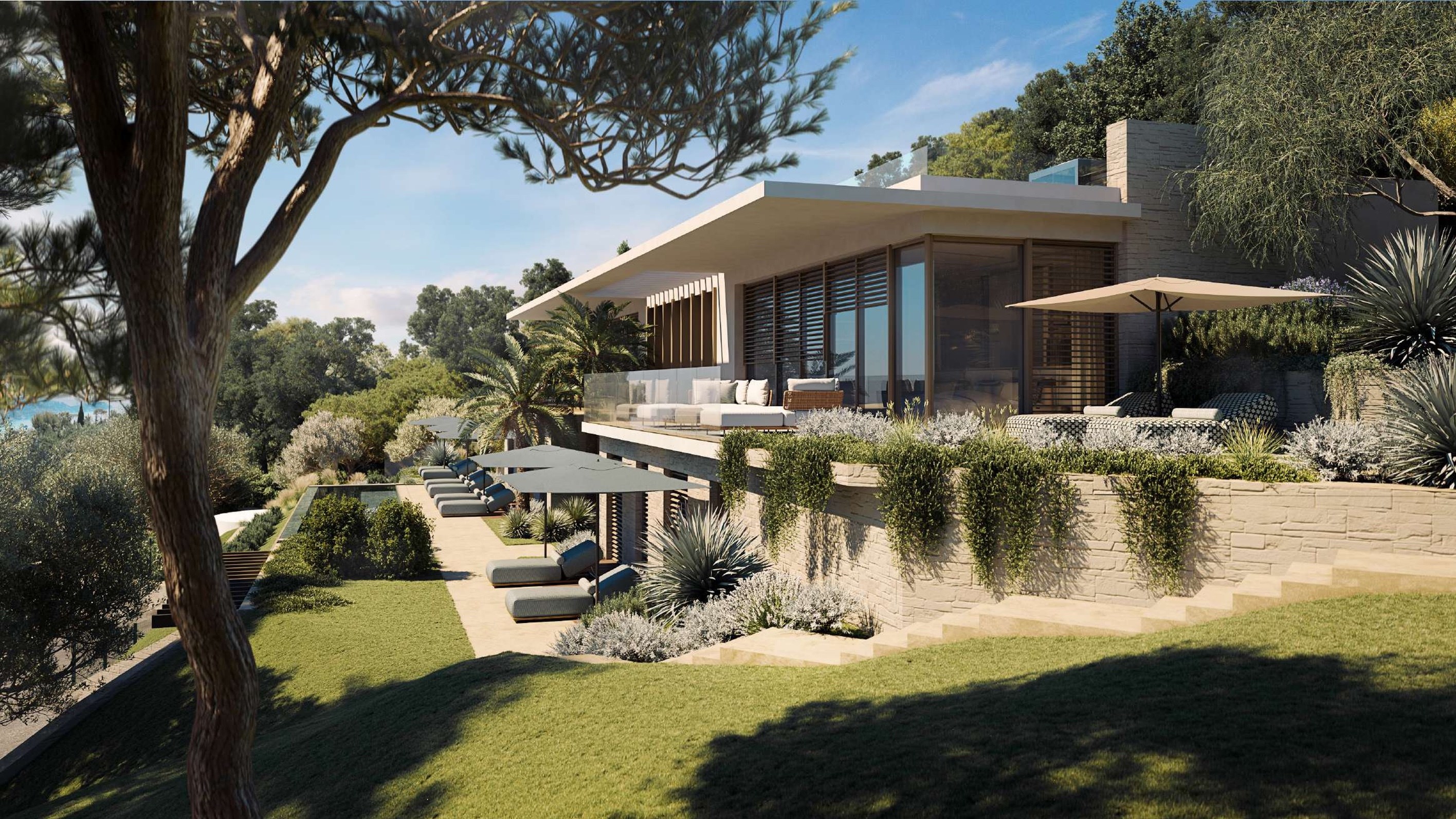  Exceptional contemporary villa with panoramic sea views in Nice Mont Boron - 物件實景