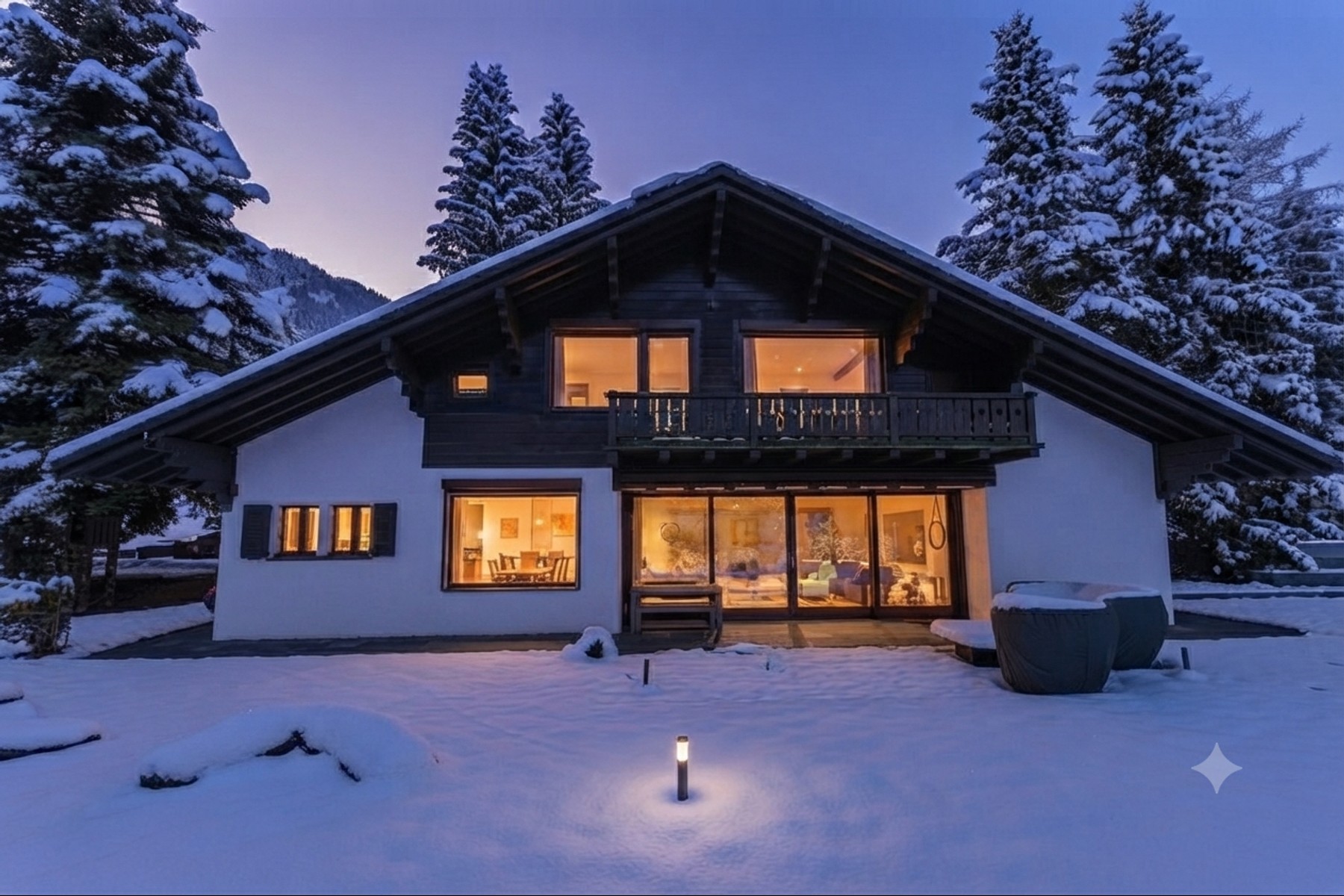  Spacious chalet with heated pool and breathtaking views of the Alps - 物件實景