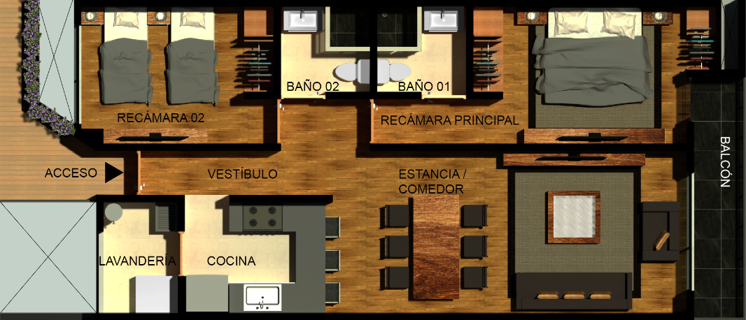 Av Cuauht?moc, Benito Juárez, Ciudad de México, 03020, Mexico, 2 Bedrooms Bedrooms, ,2 BathroomsBathrooms,Residential,For Sale,Av Cuauht?moc,1620091
