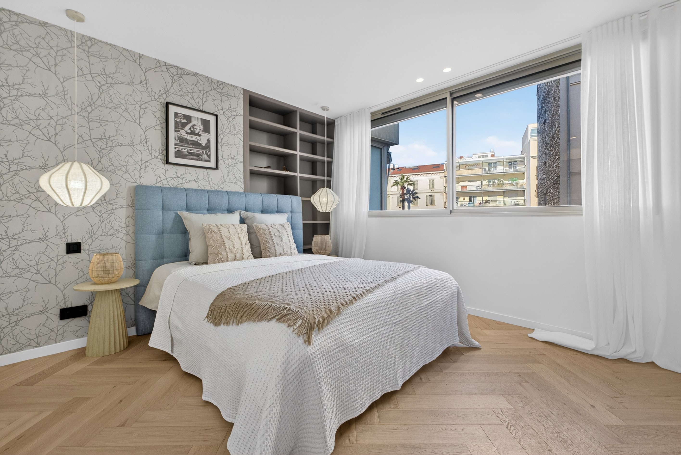  3-room apartment for sale Cannes Croisette, terrace, garage, luxury residence - 物件實景