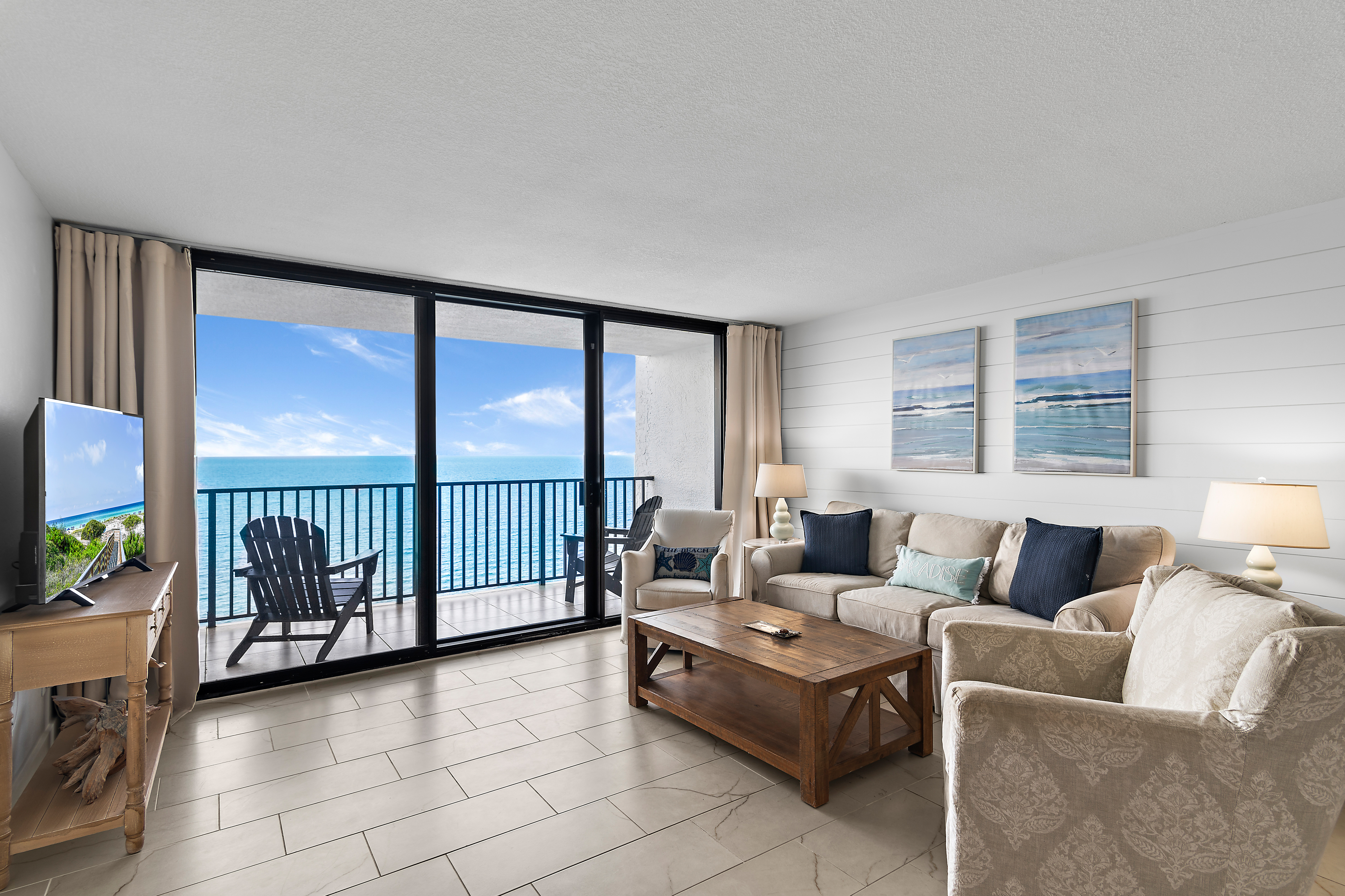  Rare Side-Porch Gulf-Front Condo In Seagrove Beach - 物件實景