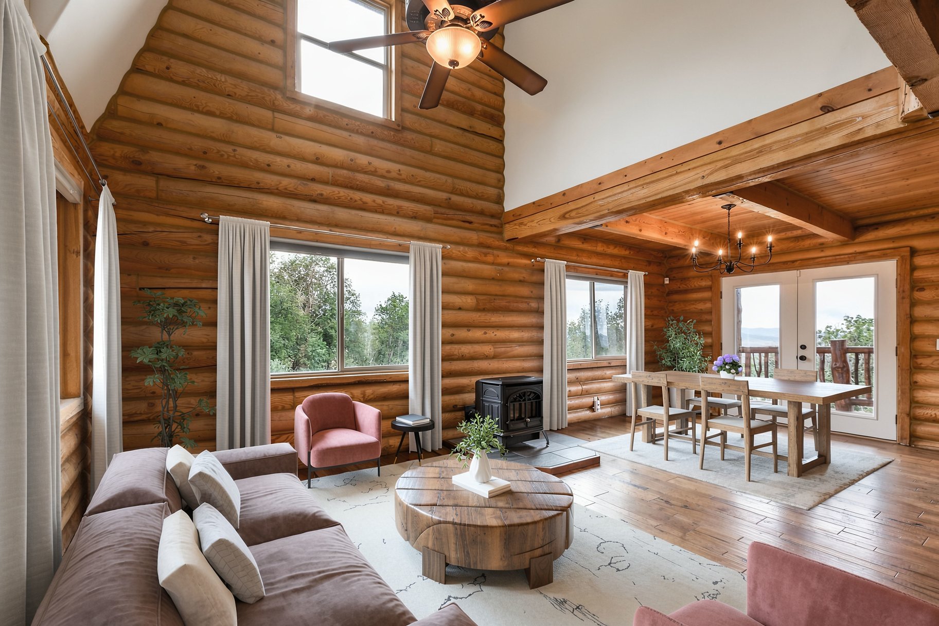  Large Cabin on 1.1 Acres with Scenic Mountain Views - 物件實景