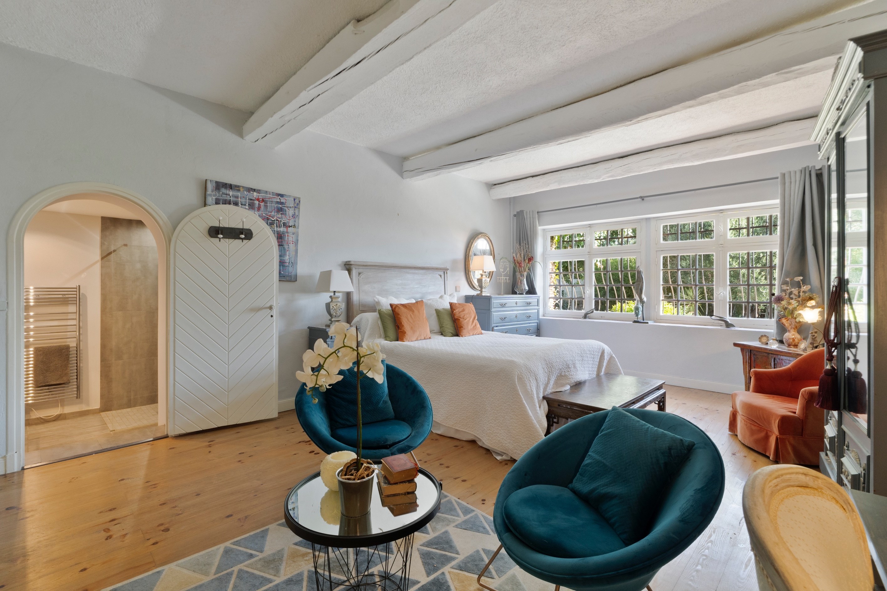  Exceptional stone bastide in Biot with pool and sea views - 物件實景