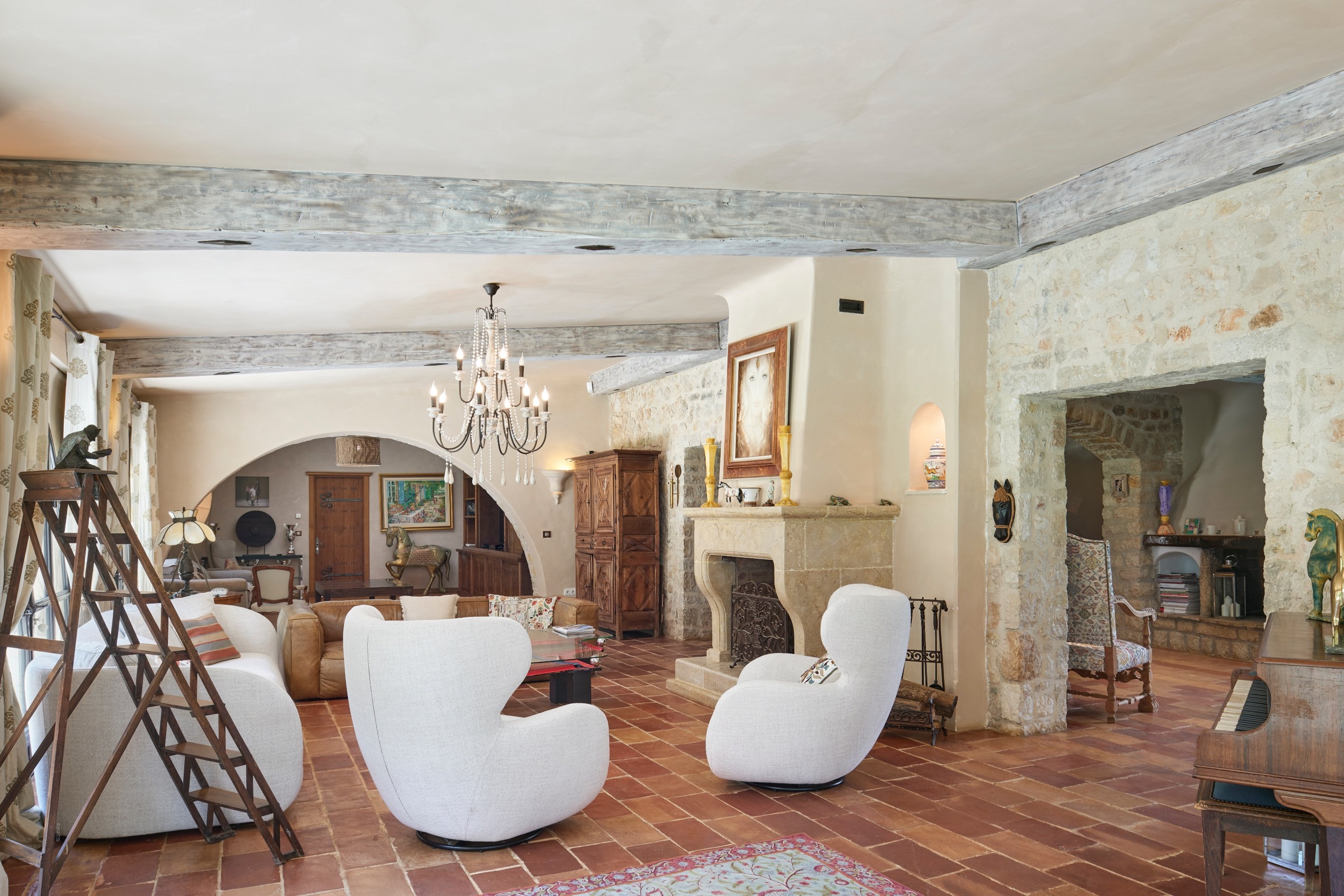  Roquefort-les-Pins stone estate 600 sqm 8 hectares land near Cannes - 物件實景