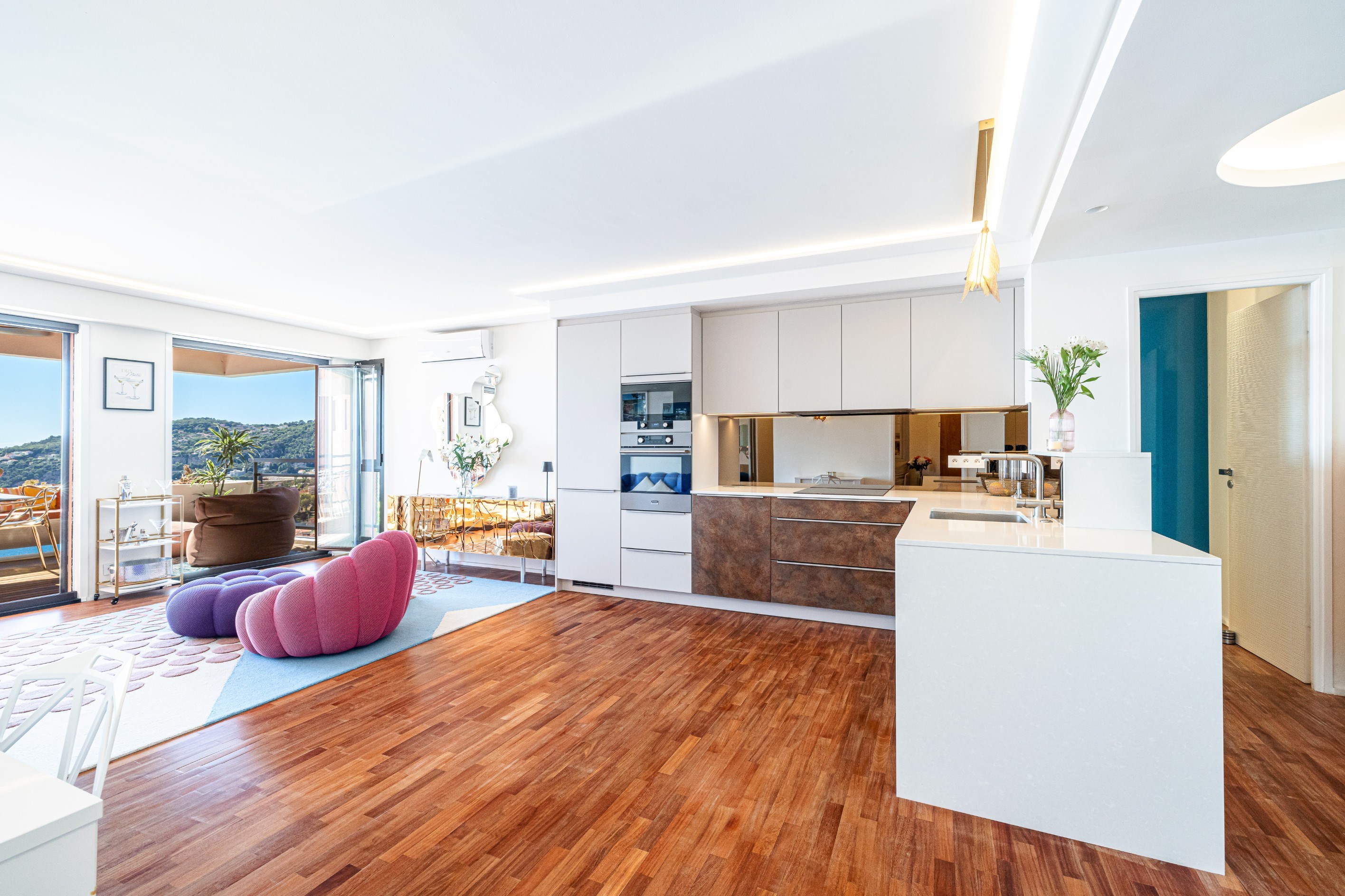  3-room apartment for sale in Villefranche-sur-Mer with panoramic sea views, Gol… - 物件實景