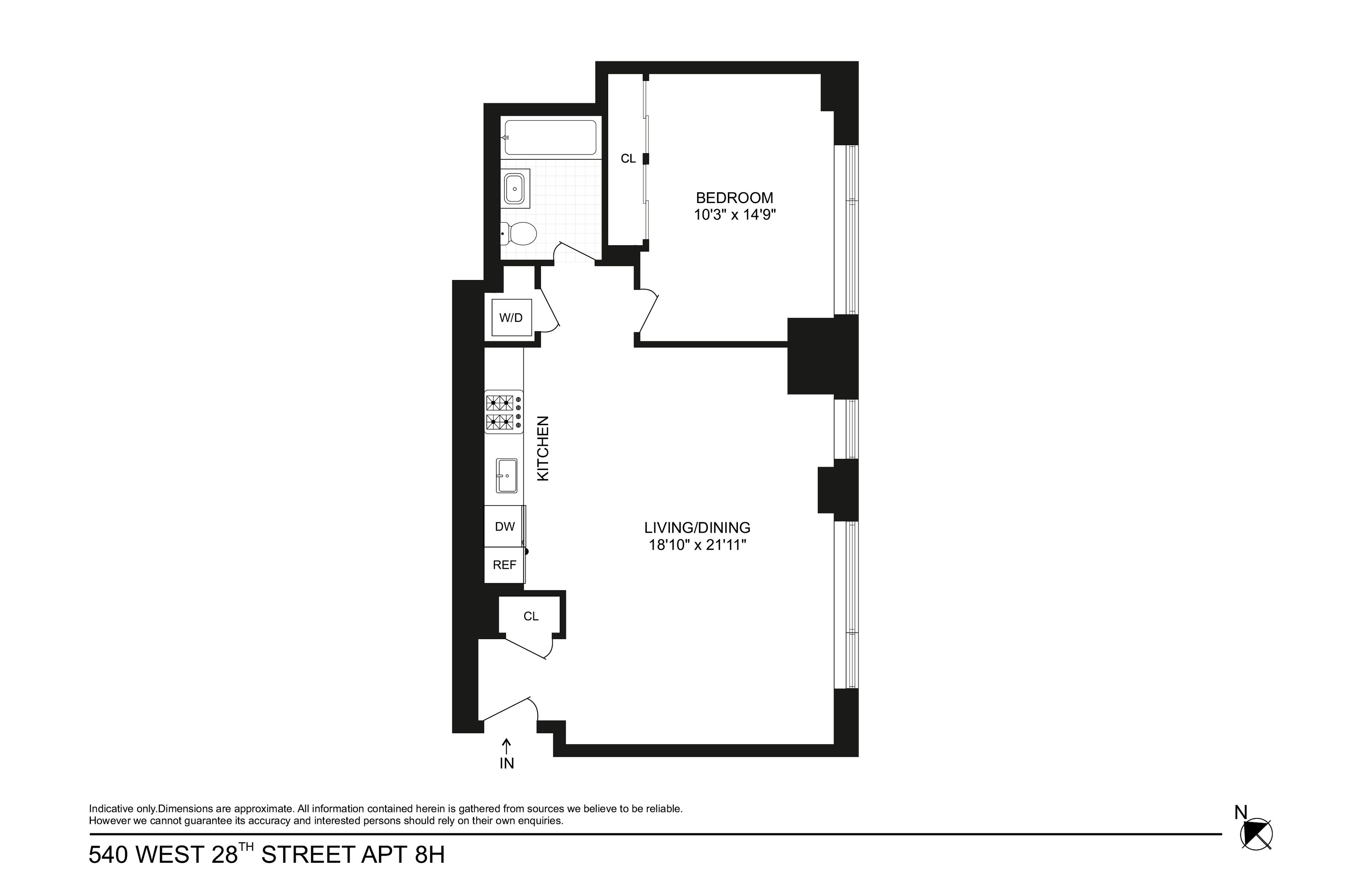  One Bedroom Condo in West Chelsea - 物件實景
