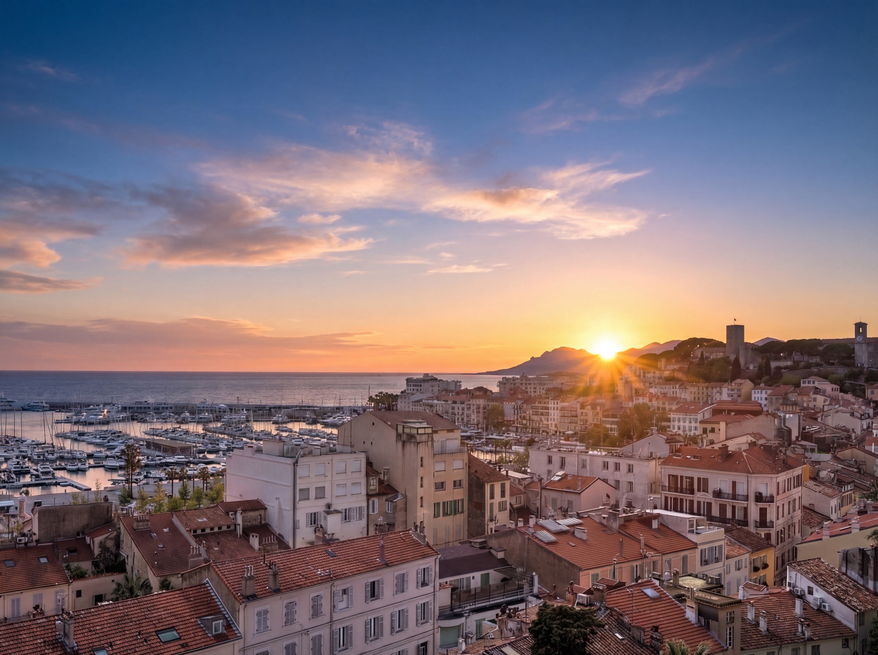  Cannes Forville top floor apartment with 40 sqm terrace panoramic sea views nea… - 物件實景