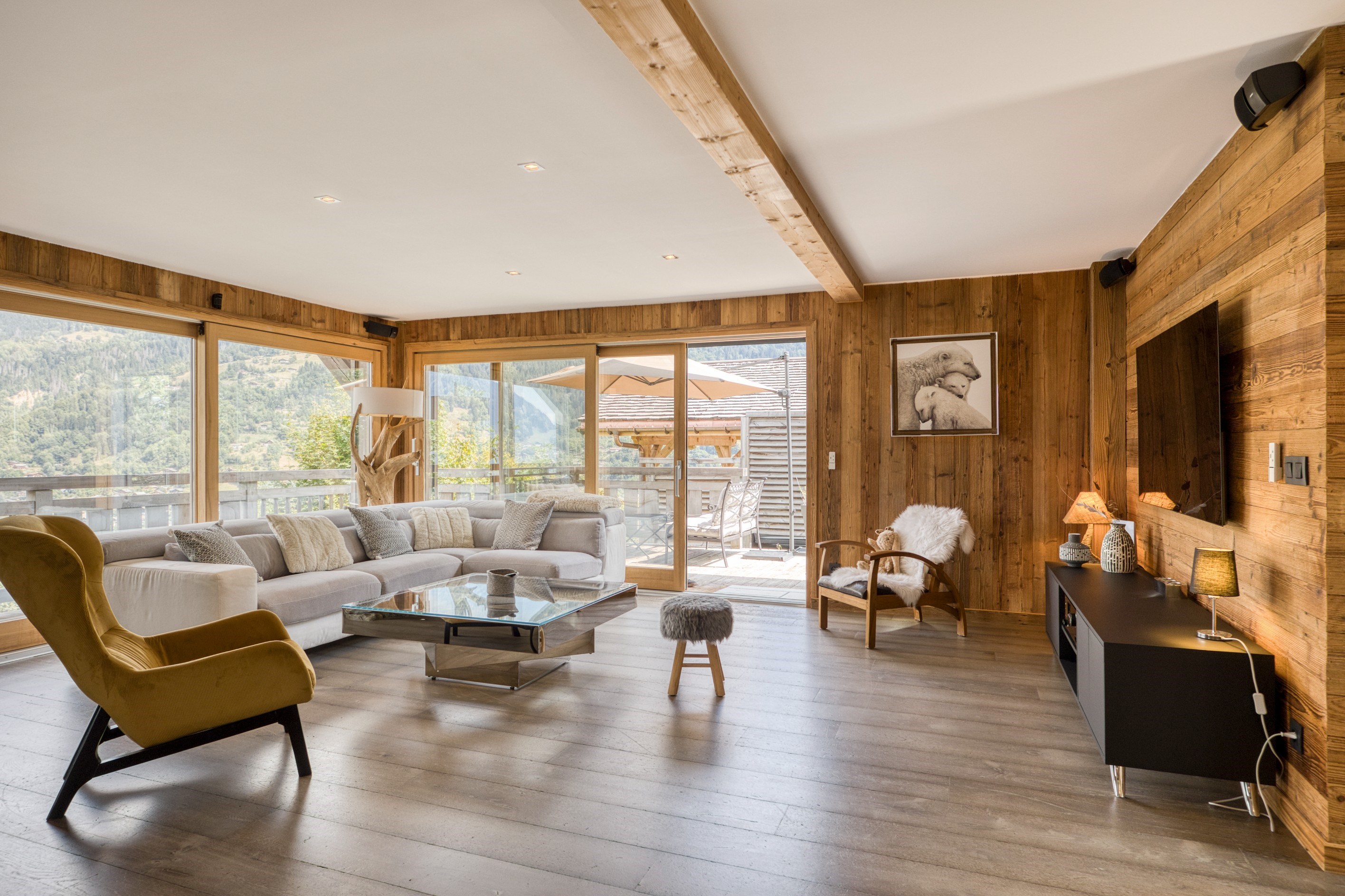  Chalet Éminence - Panoramic view in Saint-Gervais-les-Bains - 物件實景