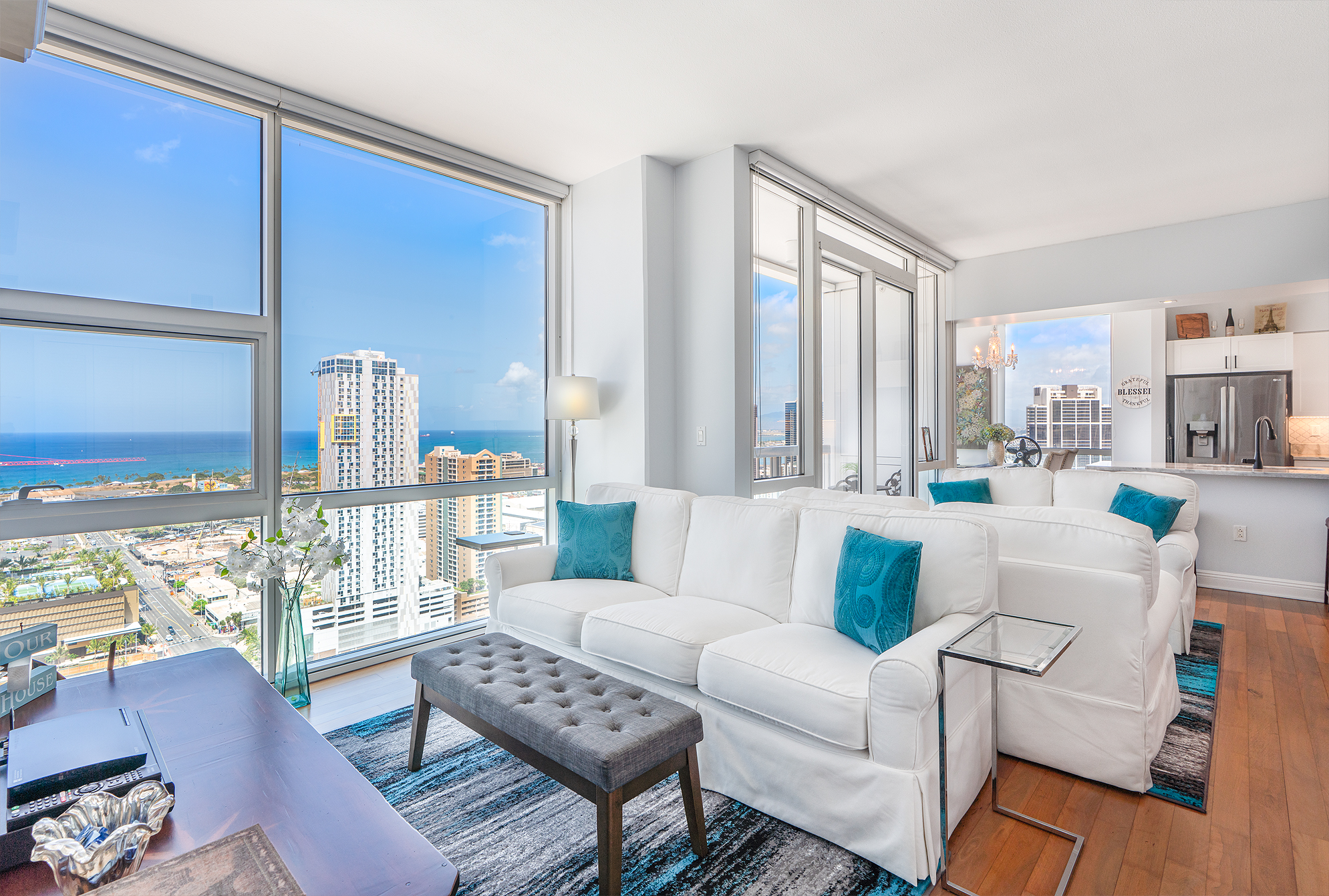  909 Kapiolani, City, Coastline, Mountain, Ocean, Sunset views - 物件實景