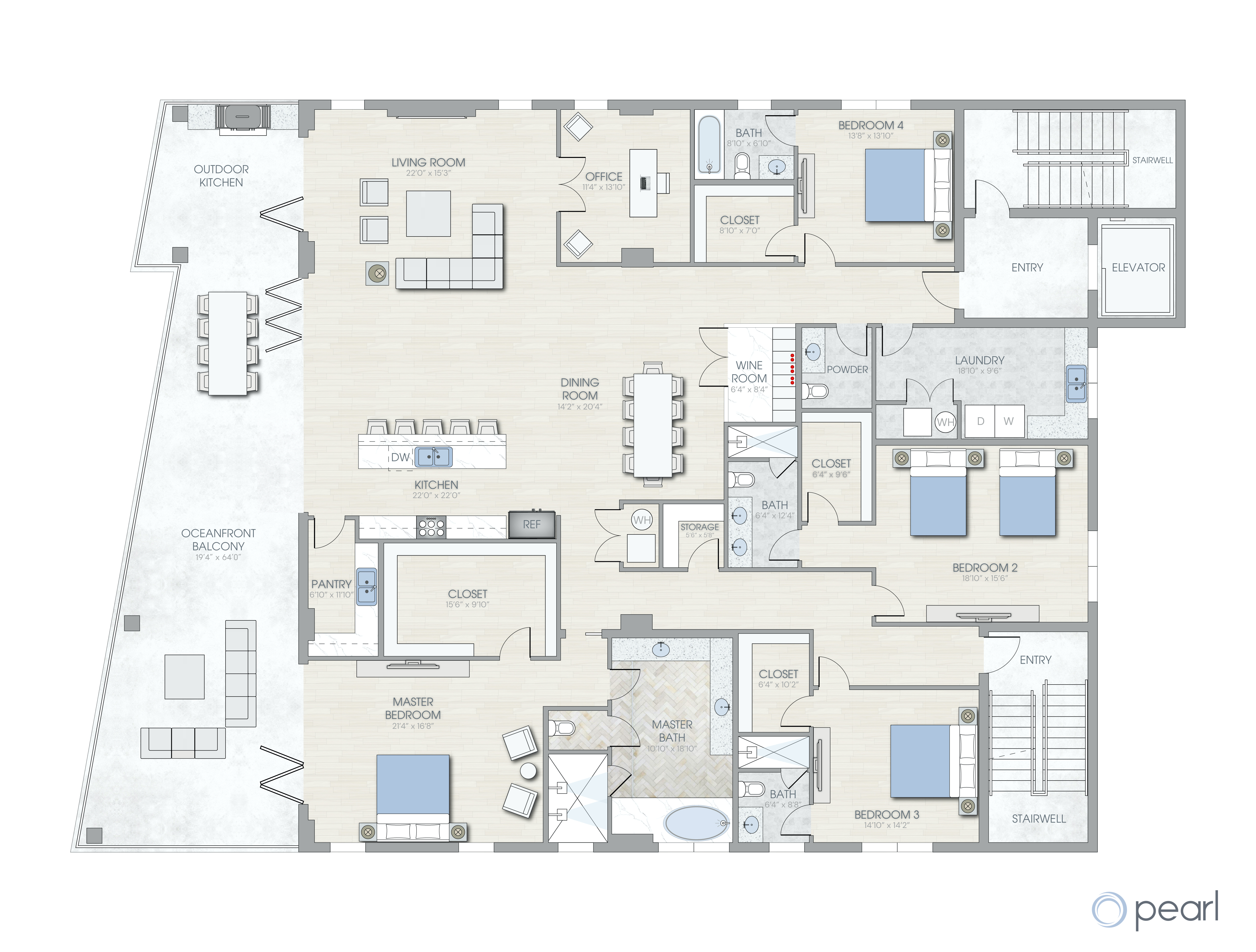 10126 Gulf Blvd PH2, Treasure Island, Florida, 33706, United States, 4 Bedrooms Bedrooms, ,5 BathroomsBathrooms,Residential,For Sale,10126 Gulf Blvd PH2,1617976