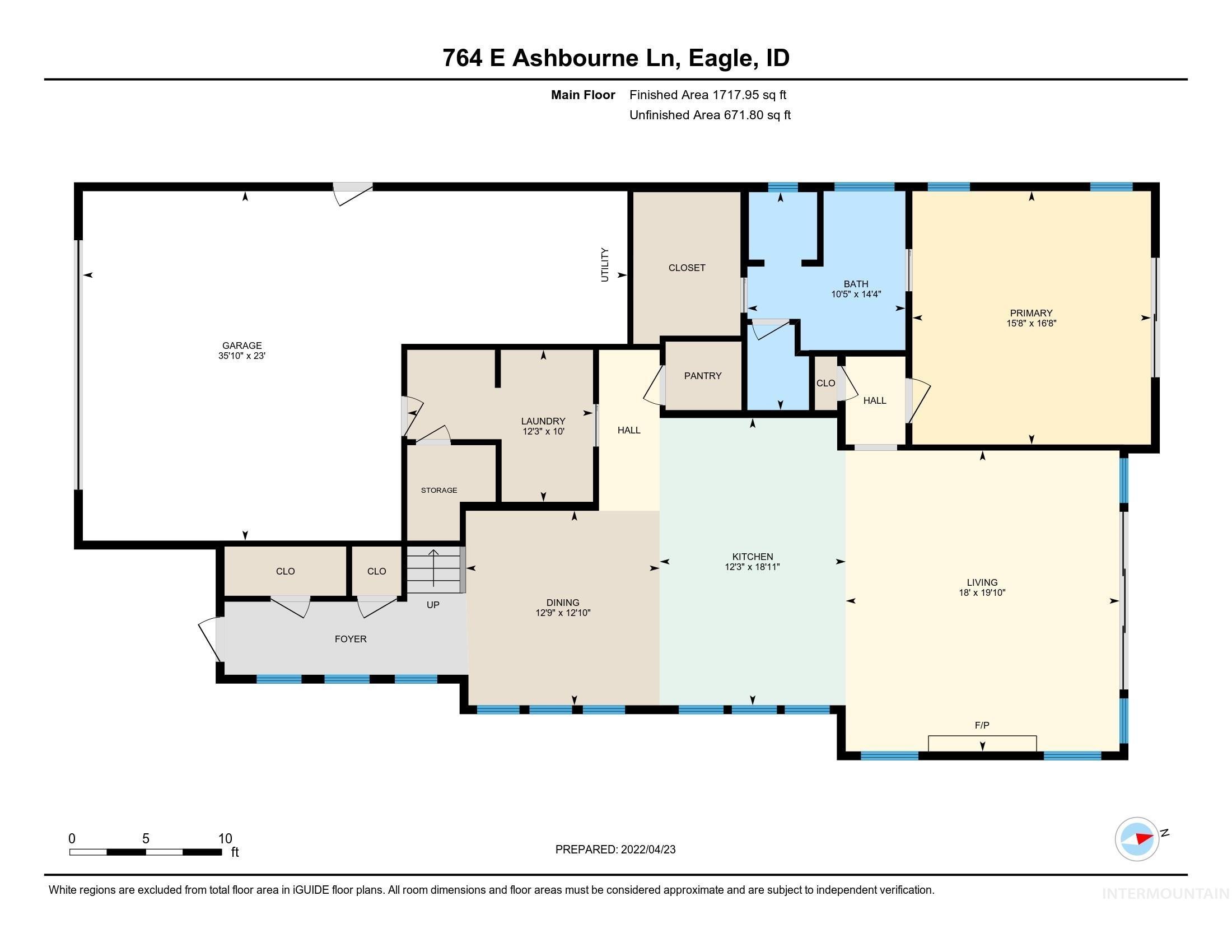 764 Ashbourne Lane, Eagle, Idaho, 83616, United States, 4 Bedrooms Bedrooms, ,4 BathroomsBathrooms,Residential,For Sale,764 Ashbourne Lane,1103207