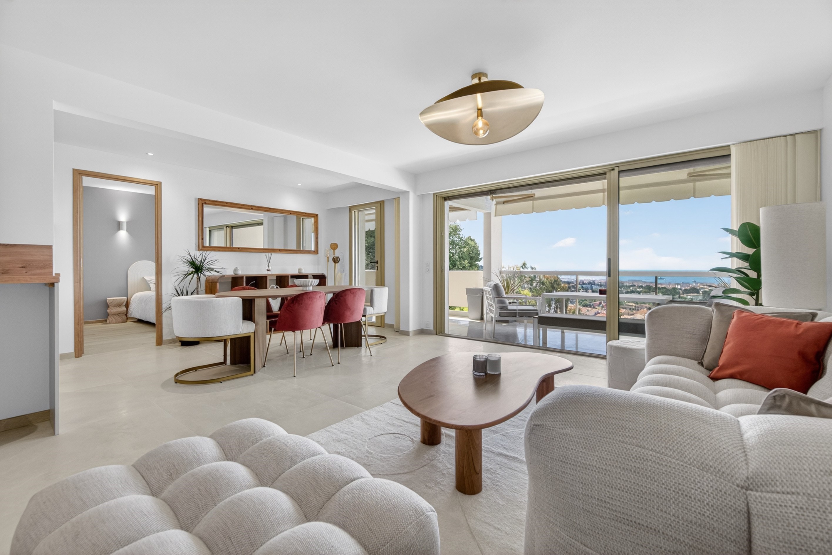  Le Cannet top floor apartment with panoramic sea views terrace and double garage - 物件實景