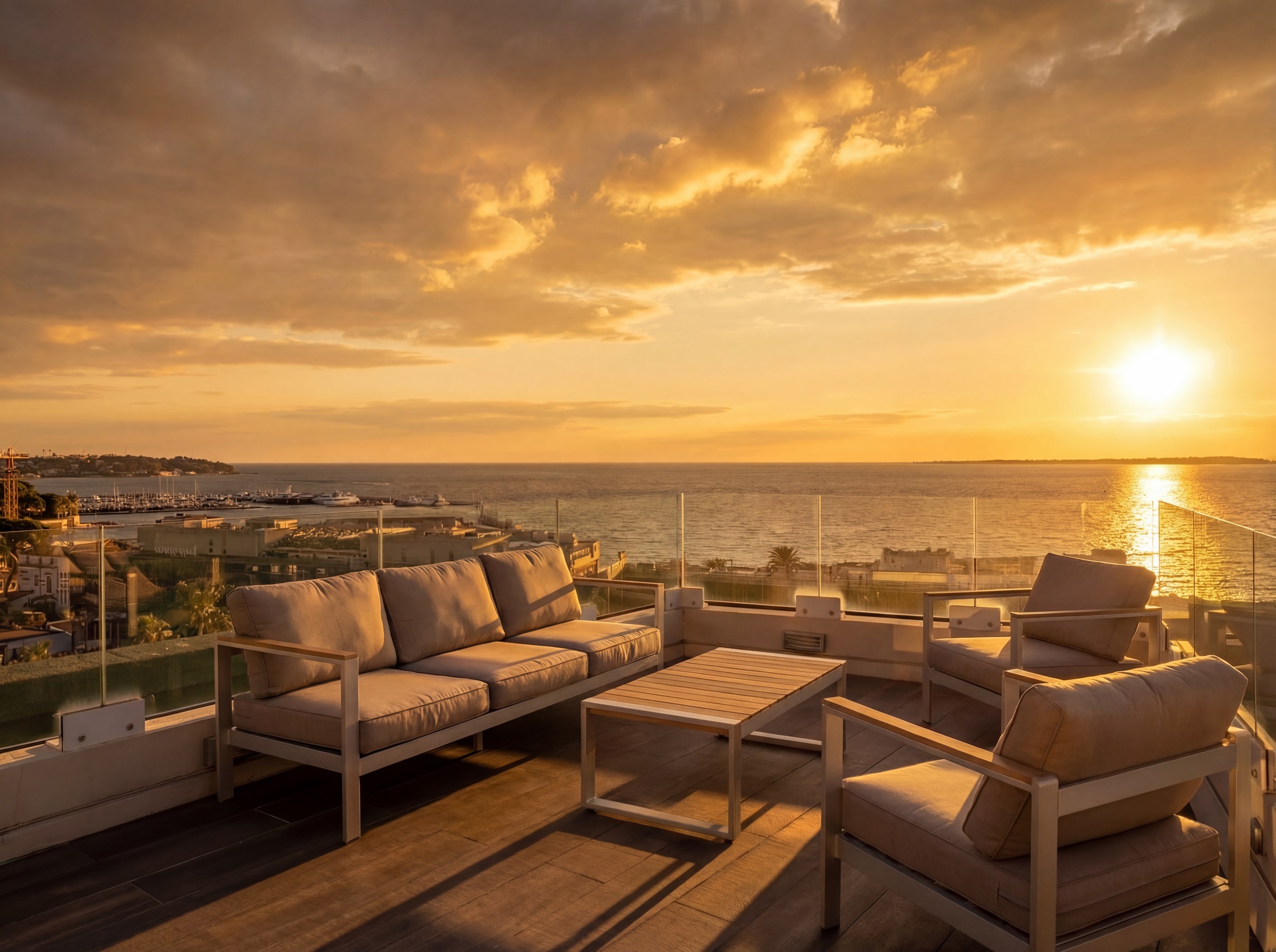  Panoramic sea view apartment with rooftop terrace in Juan-les-Pins, top floor, … - 物件實景