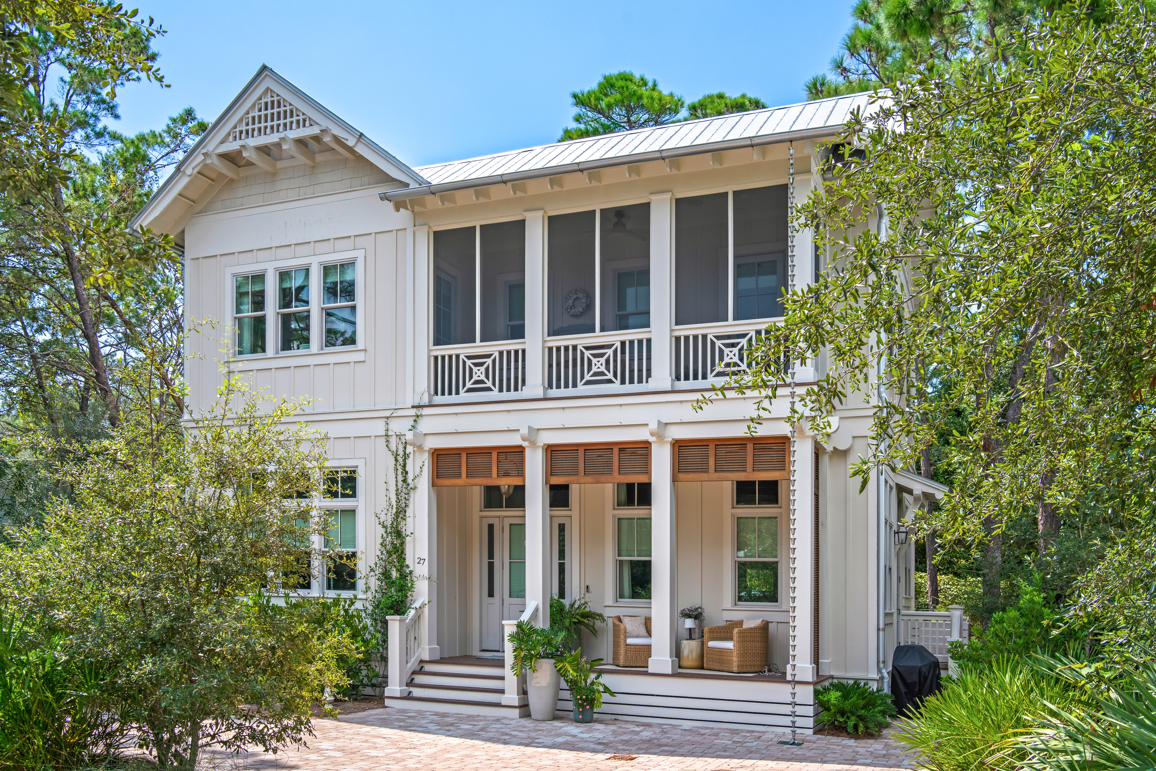  Distinctive Preserve-Backed Seagrove Beach Retreat Near the Gulf - 物件實景