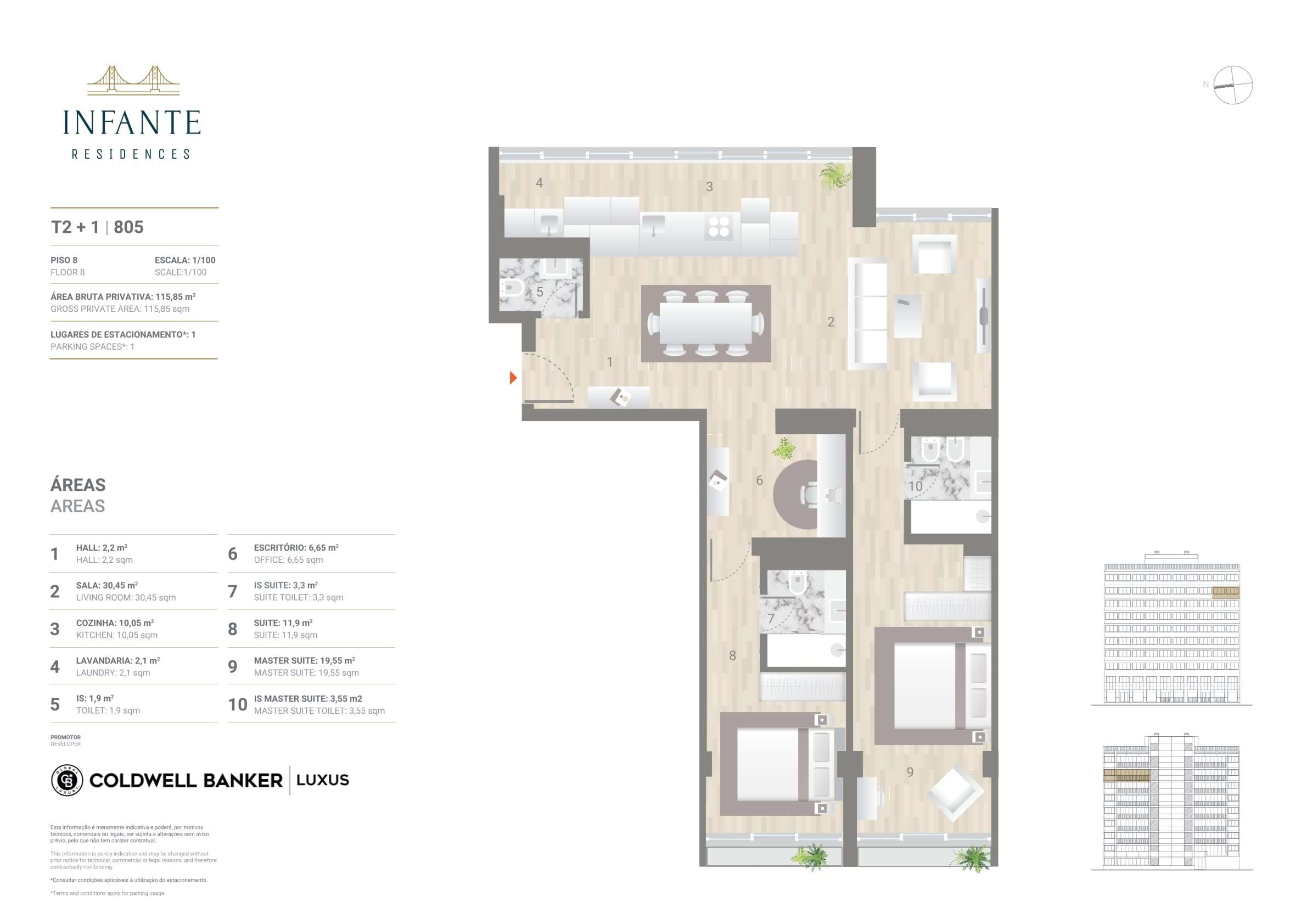Lisboa, Lisbon, 1350-179, PT, 2 Bedrooms Bedrooms, ,3 BathroomsBathrooms,Residential,For Sale,1699140