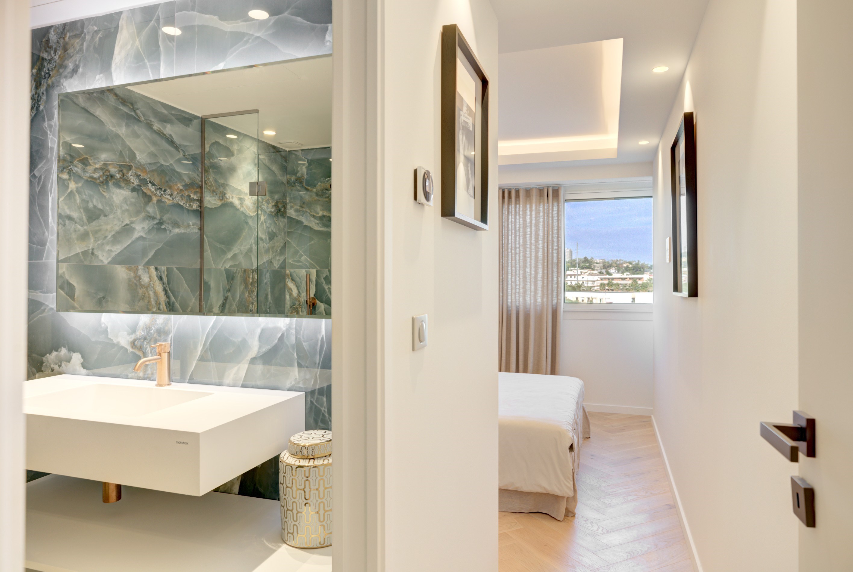  4-room apartment with Croisette and sea views in Cannes, terrace and parking - 物件實景