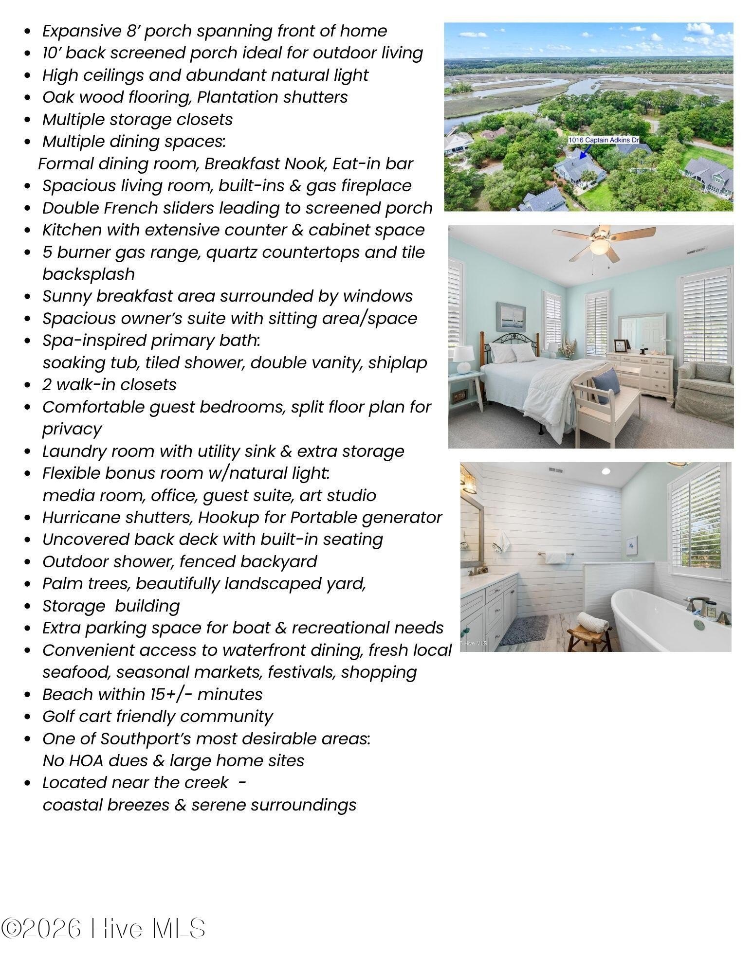 Southport, North Carolina, 28461, United States, 3 Bedrooms Bedrooms, ,2 BathroomsBathrooms,Residential,For Sale,2048471