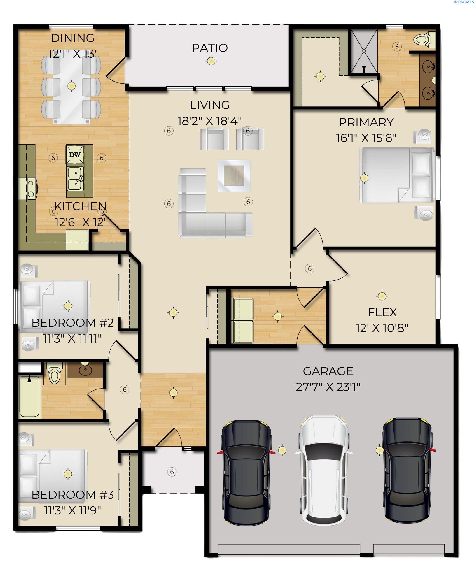Kennewick, Washington, 99338, United States, 3 Bedrooms Bedrooms, ,1 BathroomBathrooms,Residential,For Sale,2000411