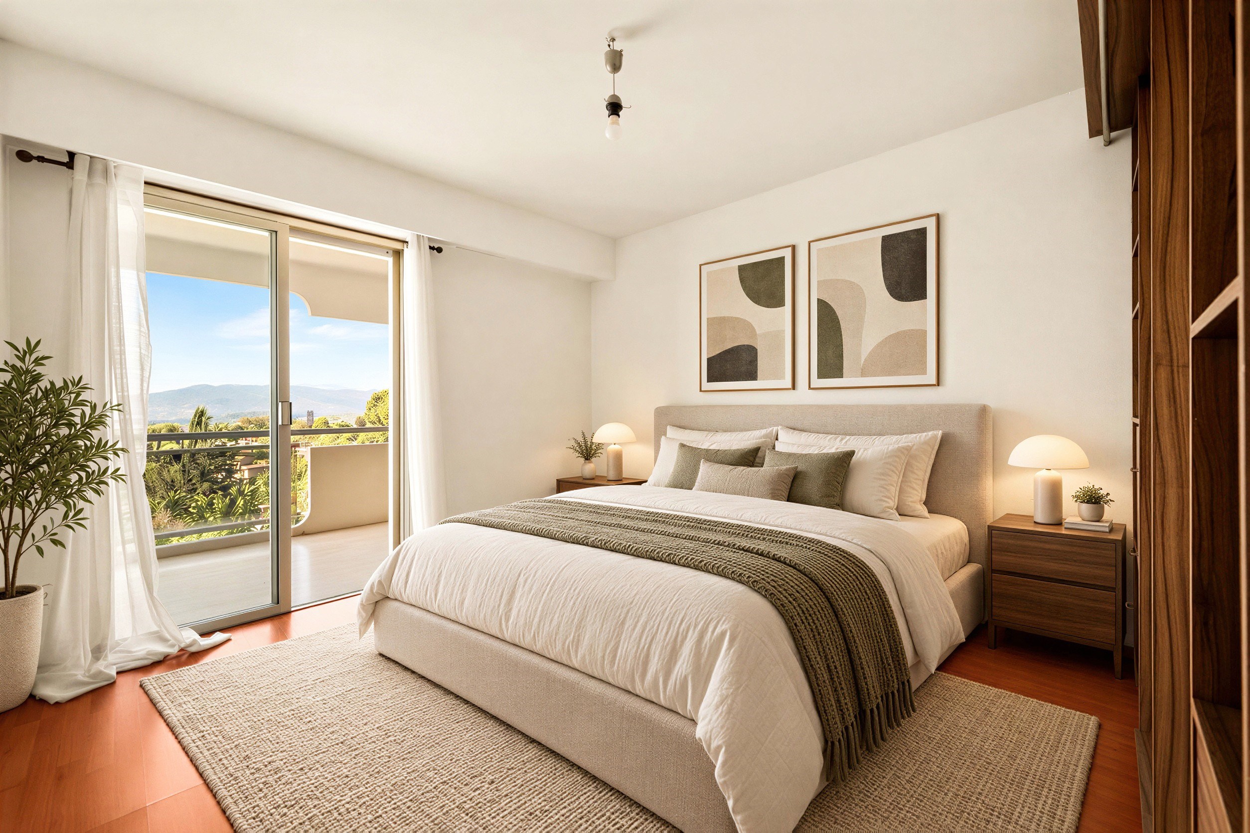  LE CANNET RESIDENTIEL-ELEGANT TWO BEDROOM APARTMENT TO RENOVATE WITH SEA AND ES… - 物件實景
