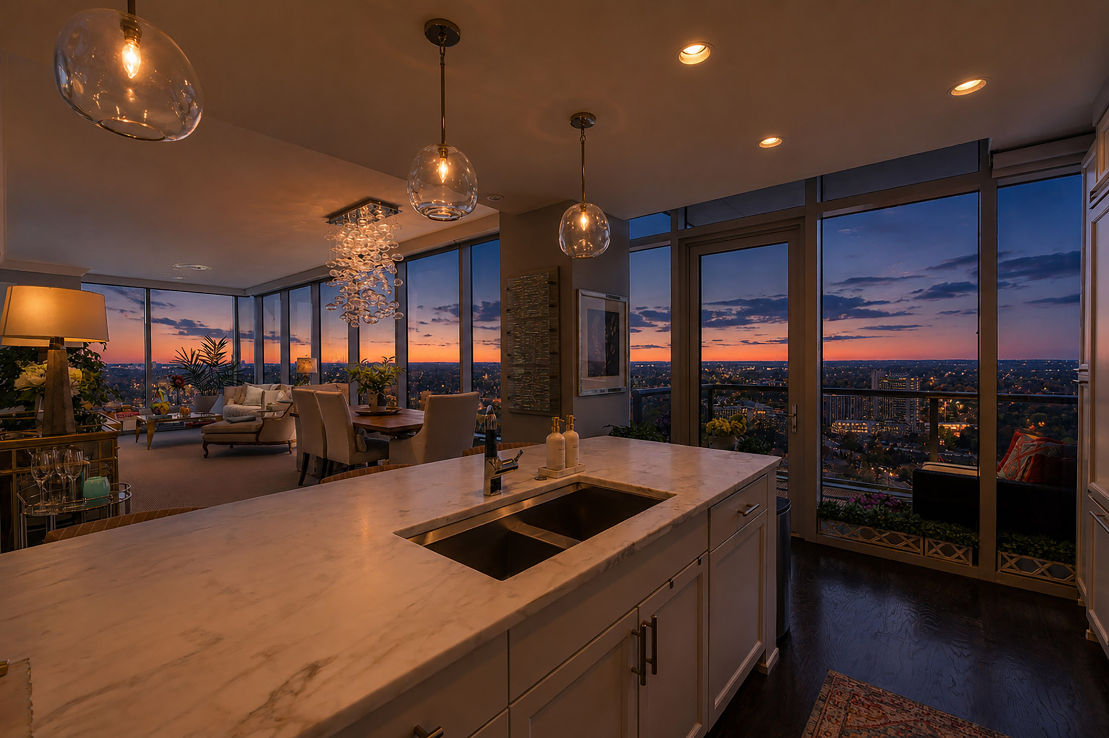  Exceptional One Bedroom Corner Residence with Sweeping Skyline Views - 物件實景